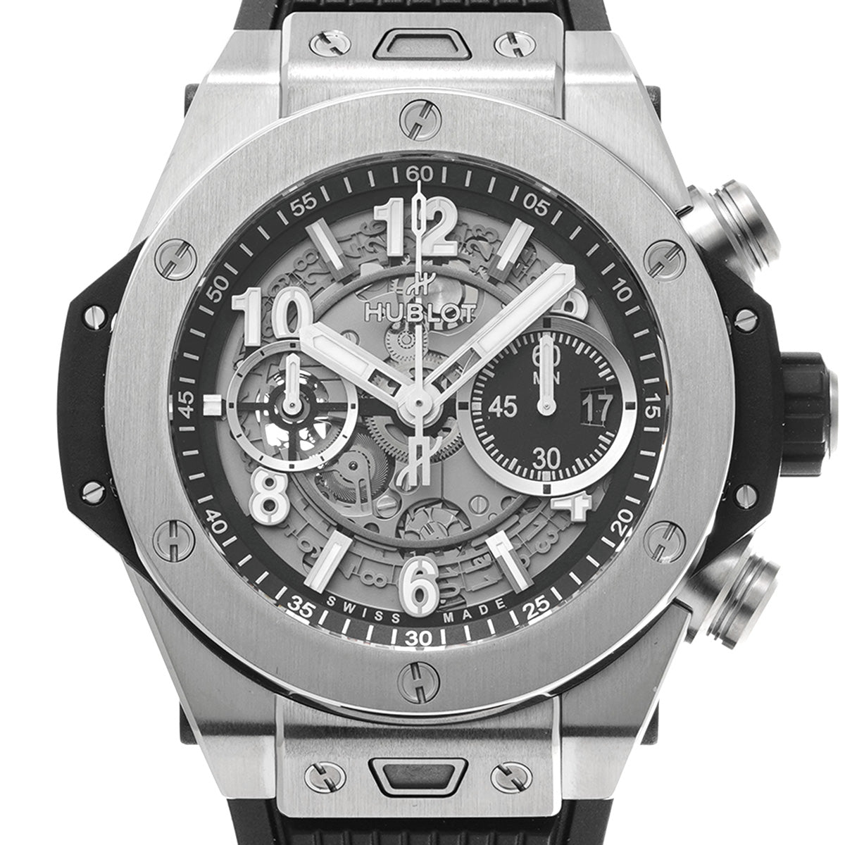 Big Bang Unico Titanium 421.NX.1170.RX Black Skeleton HUBLOT Men's [Pre-Owned].