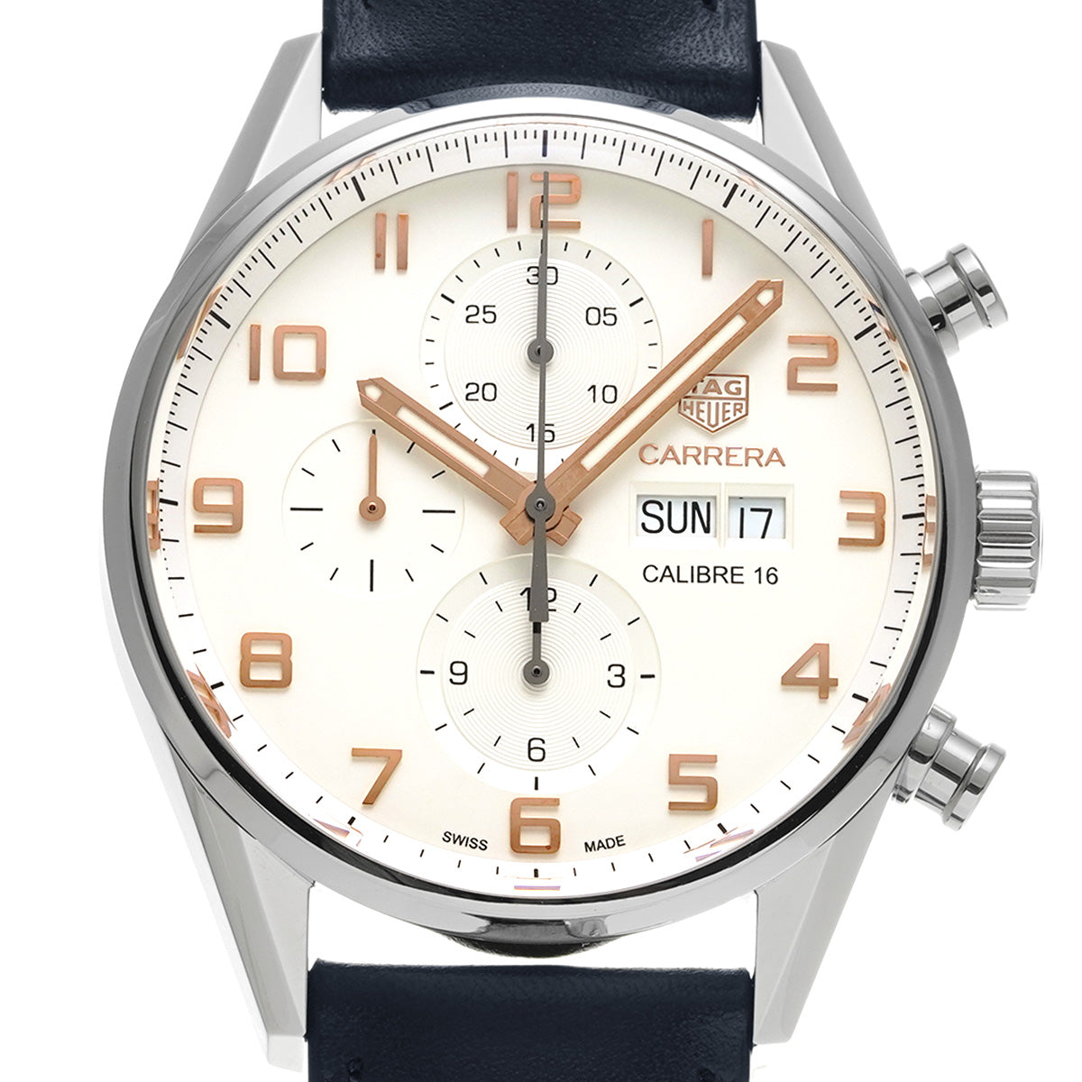 CARRERA Calibre 16 Chronograph Day Date CV2A1AC.BA0738 Opaline TAG HEUER Men's [Pre-Owned].