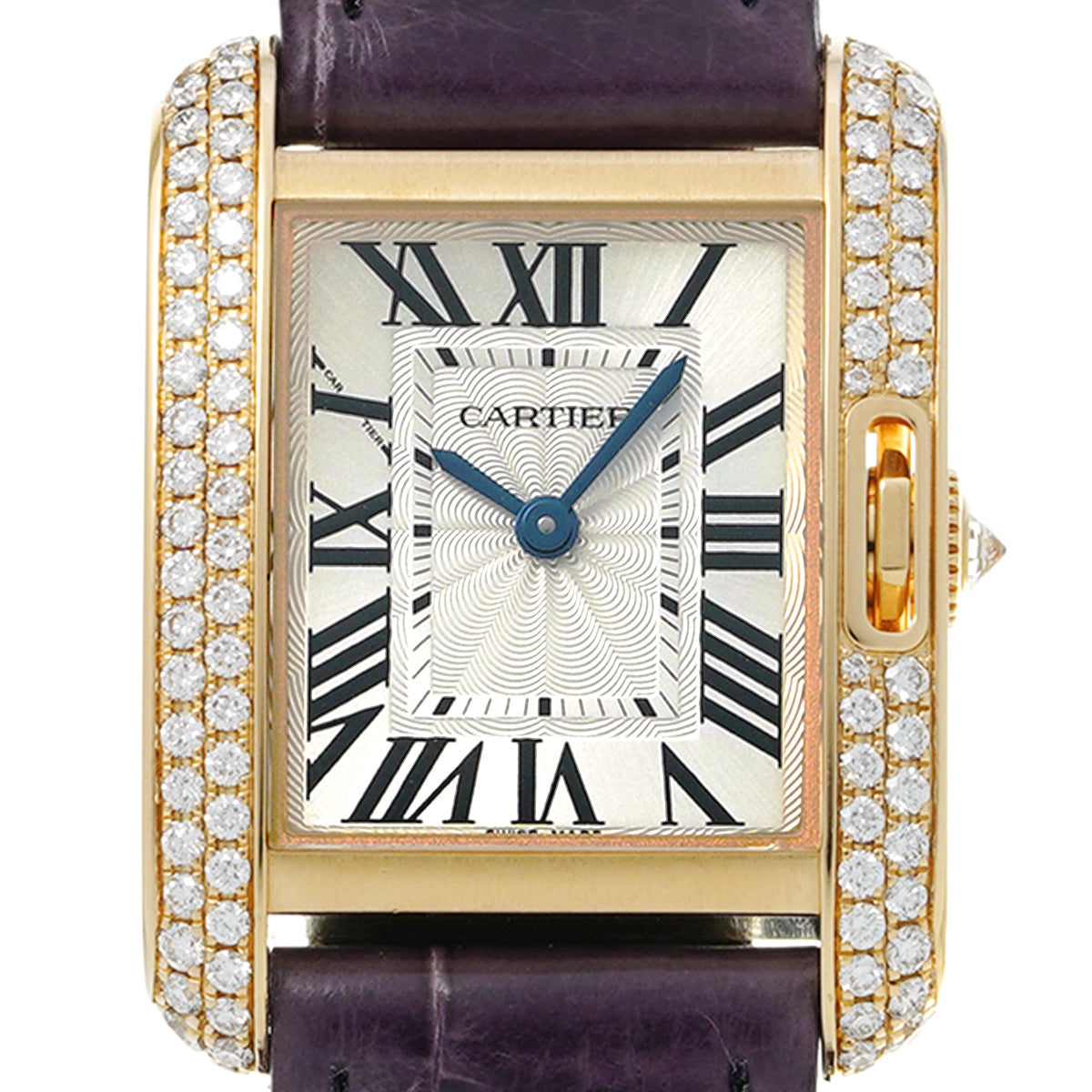 Tank Anglaise SM WT100014 Silver CARTIER Ladies [Pre-owned]