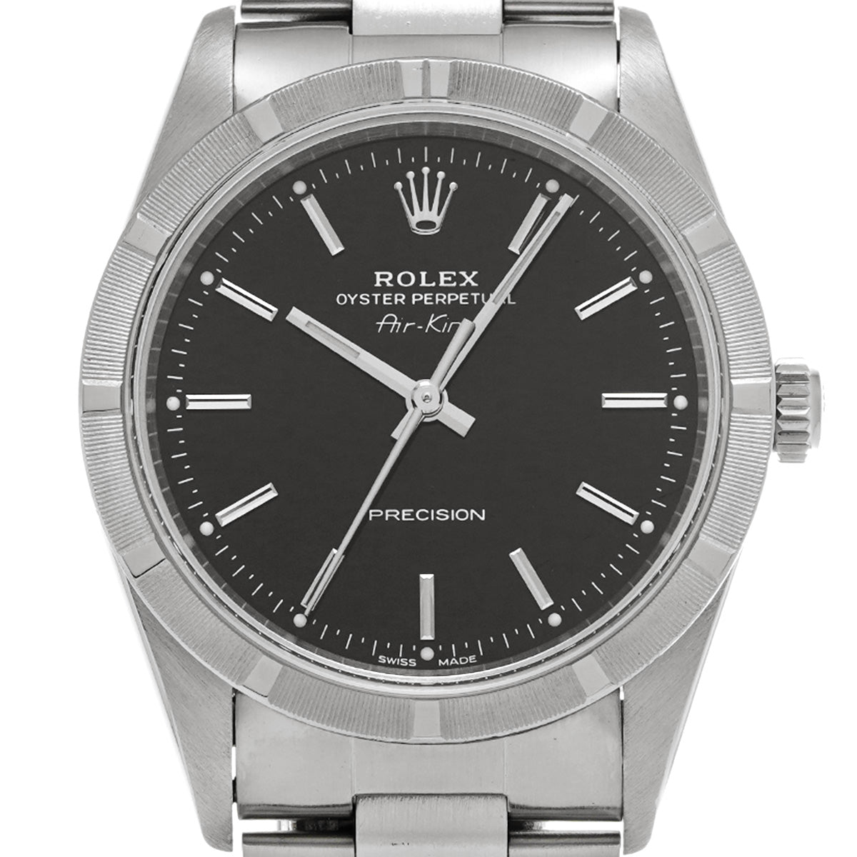 Air-King 14010 W (manufactured around 1995) Black ROLEX Men's [Pre-owned].