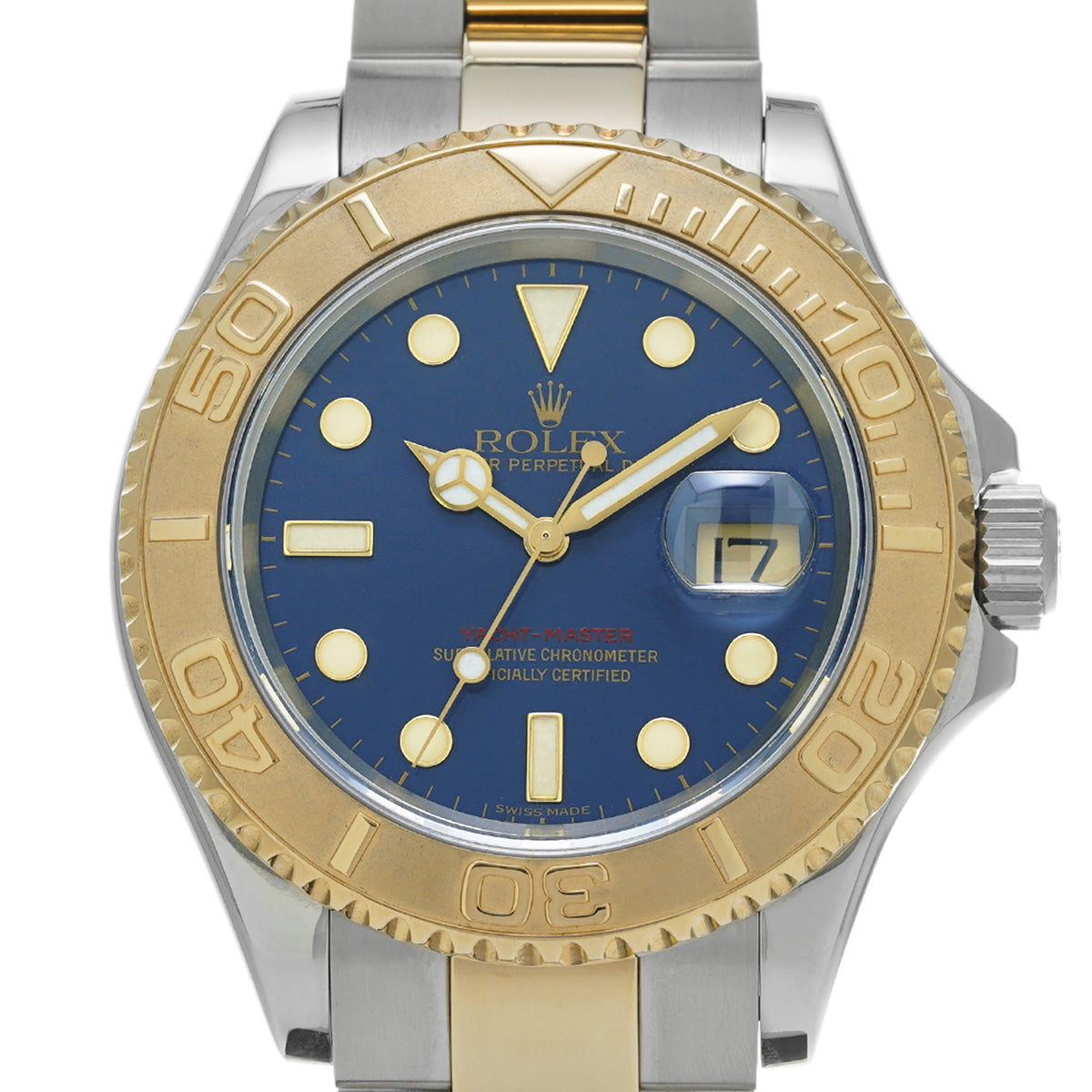Yacht-Master 16623 Z (manufactured circa 2006) Blue ROLEX Men's [Pre-Owned].
