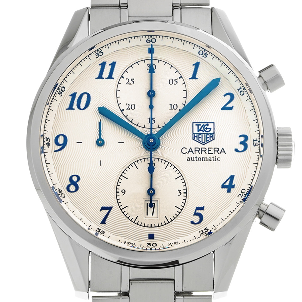 CARRERA Heritage Calibre 16 Chronograph CAS2111.BA0730 Silver TAG HEUER Men's [Pre-Owned].