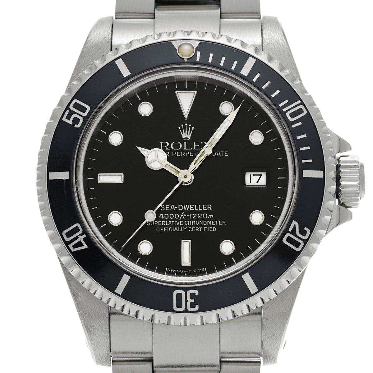 Sea-Dweller 16600 S (made around 1994) Black ROLEX Men's [Pre-Owned].