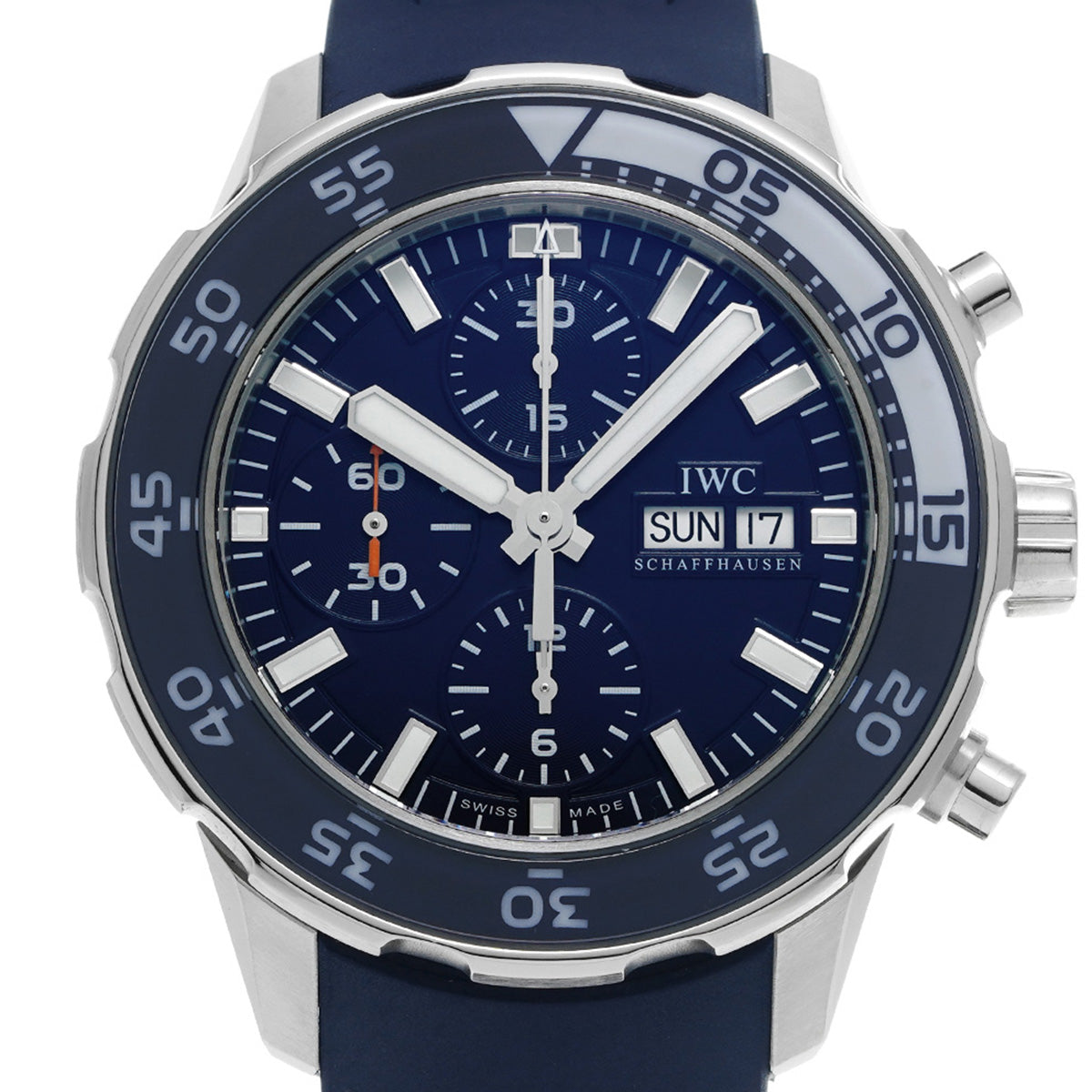 Aquatimer Chronograph IW376711 Blue IWC Men's [Pre-Owned]