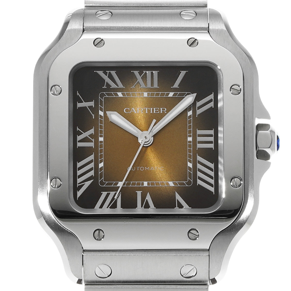 Santos de Cartier MM WSSA0065 Brown Gradation CARTIER Men's [Pre-owned]