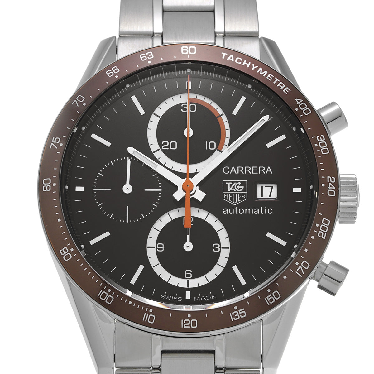 CARRERA Tachymeter Chronograph Calibre 16 CV2013.FC6206 Brown TAG HEUER Men's [Pre-Owned].