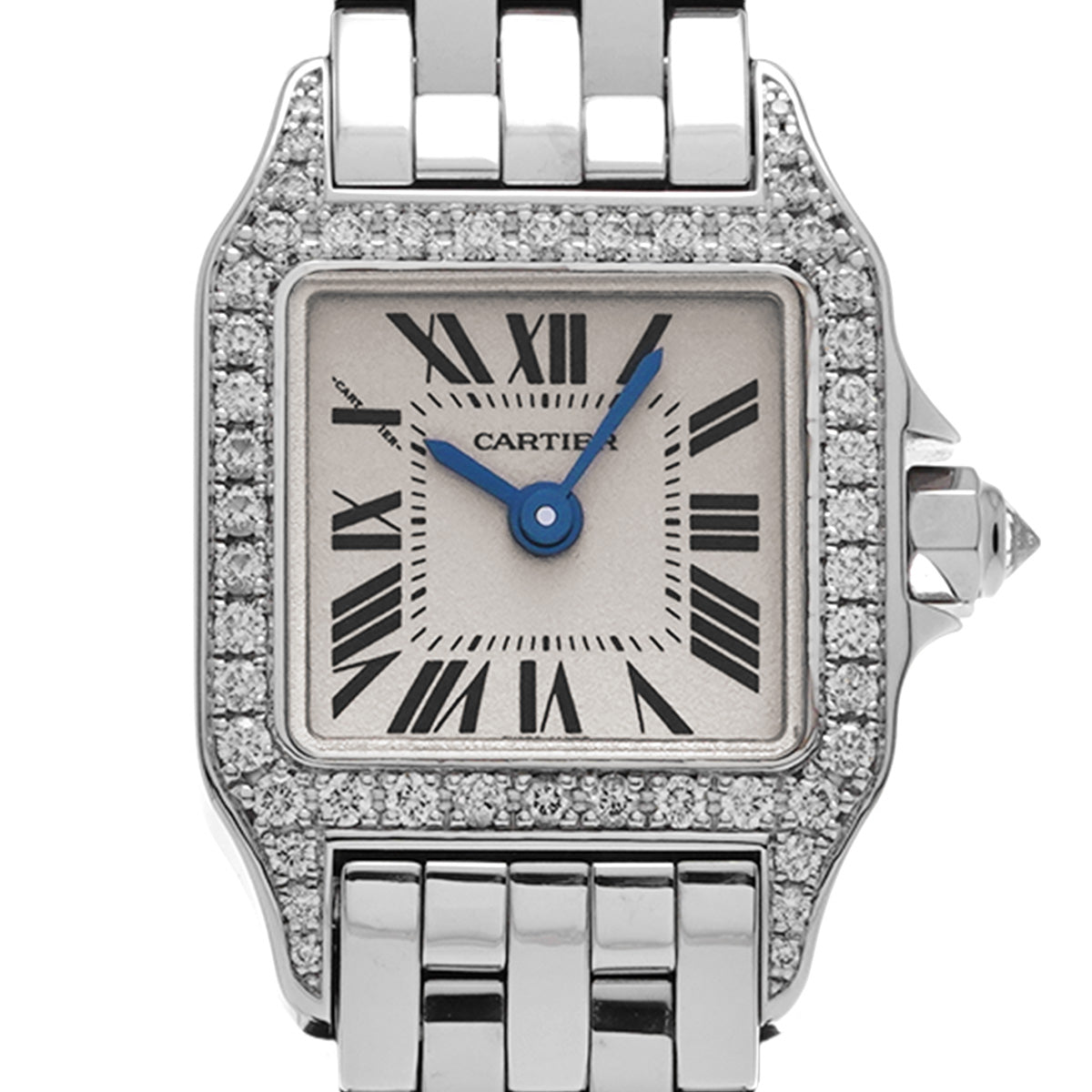 Santos Demoiselle SM WF9003Y8 Silver CARTIER Ladies [Pre-owned]