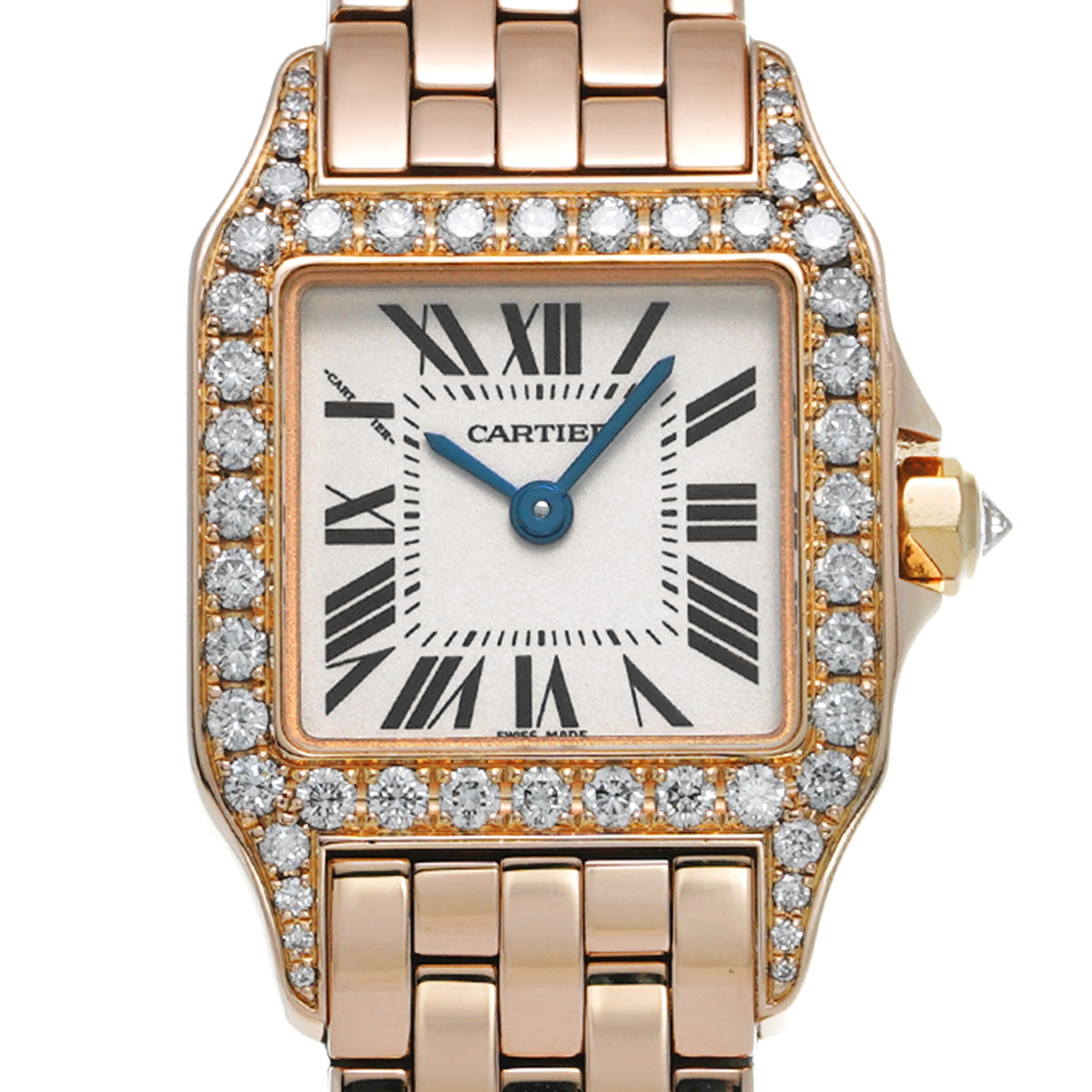 Santos Demoiselle WF9008Z8 Ivory CARTIER Ladies [Pre-owned]