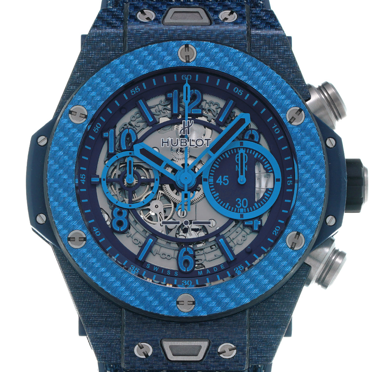 Unico Independent Blue Limited edition of 500 pieces 411.YL.5190.NR.ITI15 Skeleton HUBLOT Men's [pre-owned]