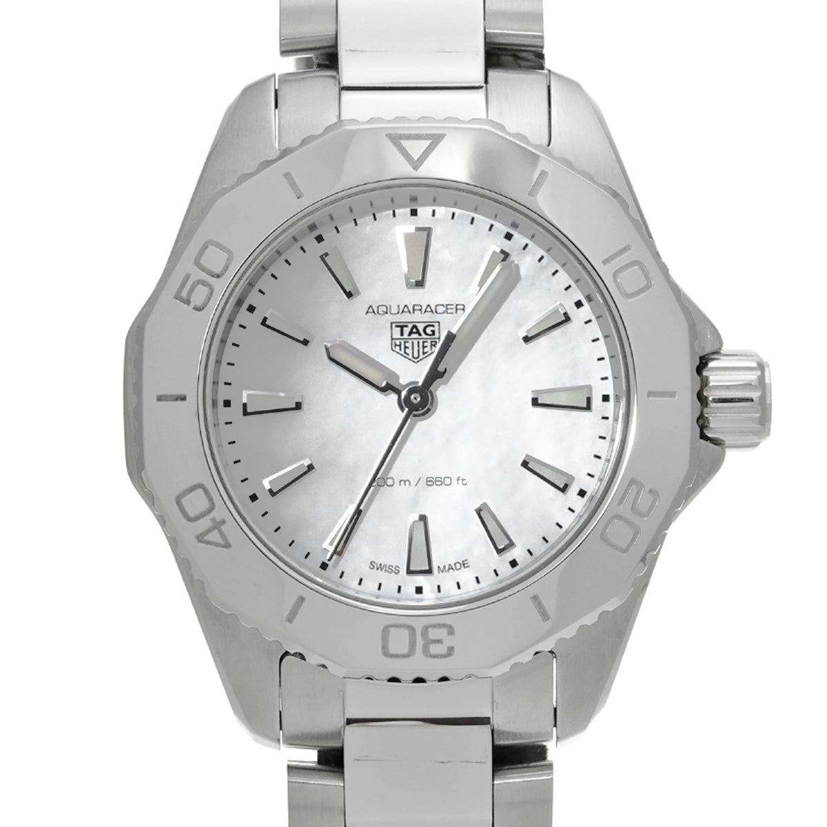 Aquaracer Professional 200 Quartz WBP1418.BA0622 White MOP TAG HEUER Men's [Pre-Owned]