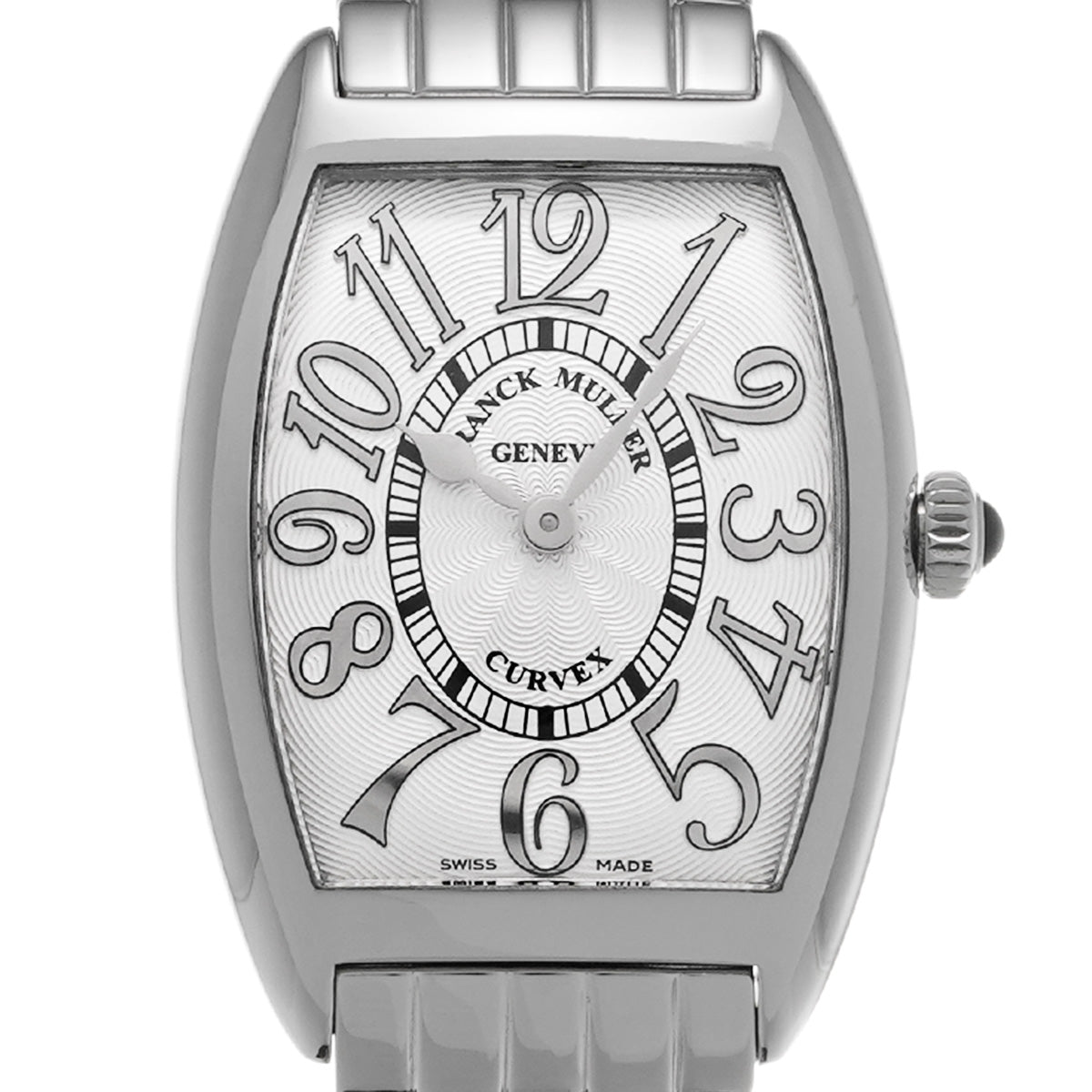 Tonneau Curvex Relief 1752QZREL Silver FRANCK MULLER Ladies [Pre-owned]
