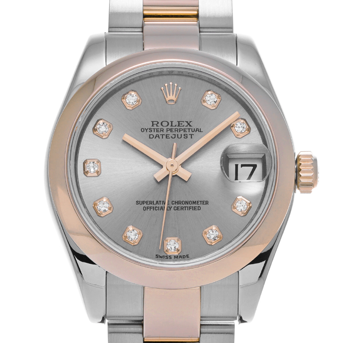 178241G Datejust 31 Random Serial Silver/Diamond ROLEX Unisex [Pre-Owned].