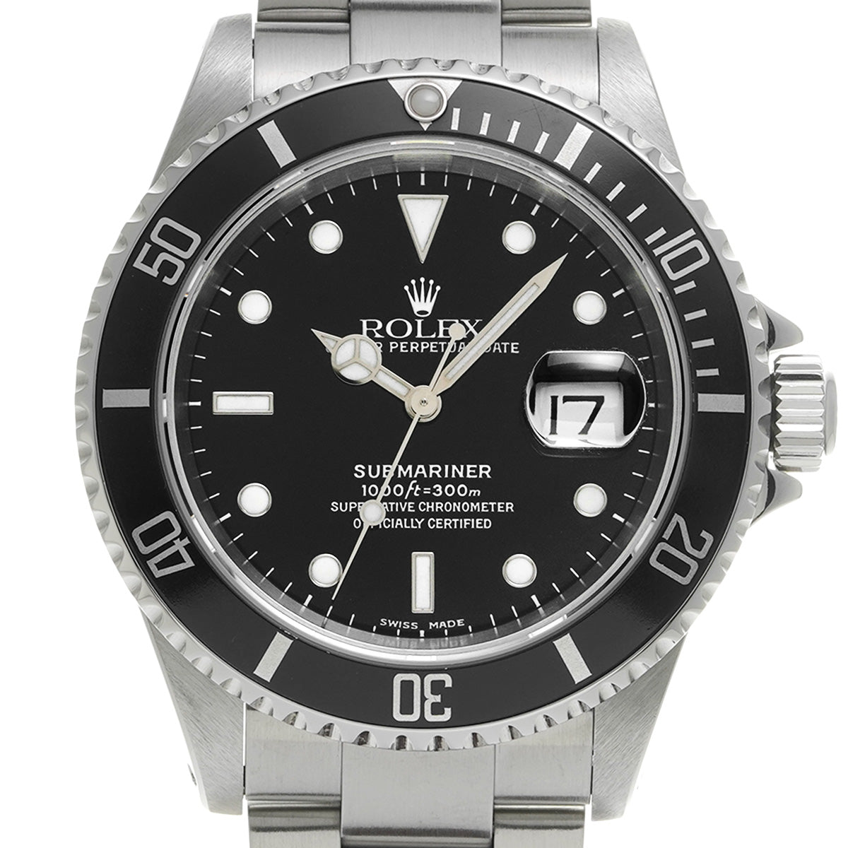 Submariner Date 16610 Y No. (manufactured circa 2002) Black ROLEX Men's [Pre-owned].
