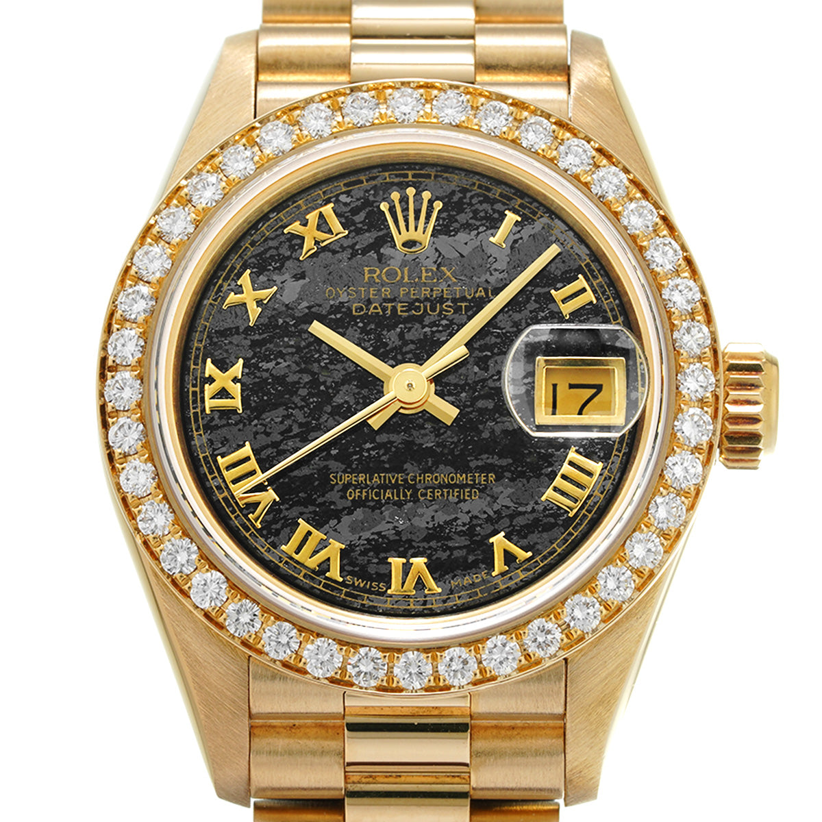 DATE JUST 69138 E (manufactured circa 1991) Ferrite Stone ROLEX Ladies [Pre-Owned].