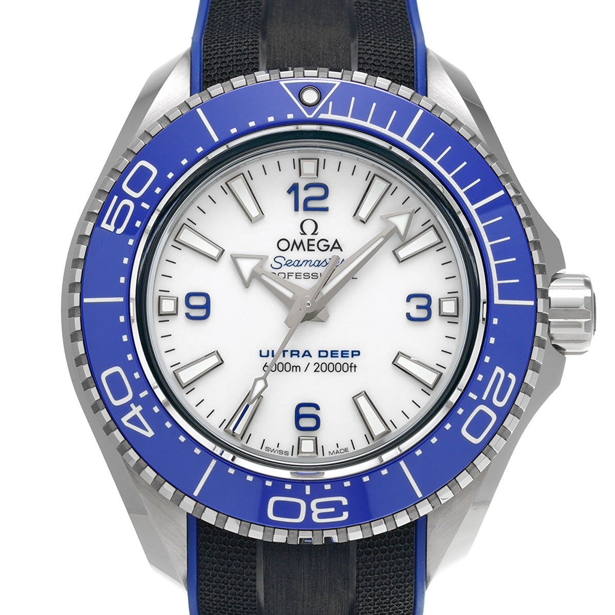 Seamaster Planet Ocean 6000 Co-Axial Master Chronometer Ultra Deep 215.32.46.21.04.001 White Lacquer OMEGA Men's [pre-owned].