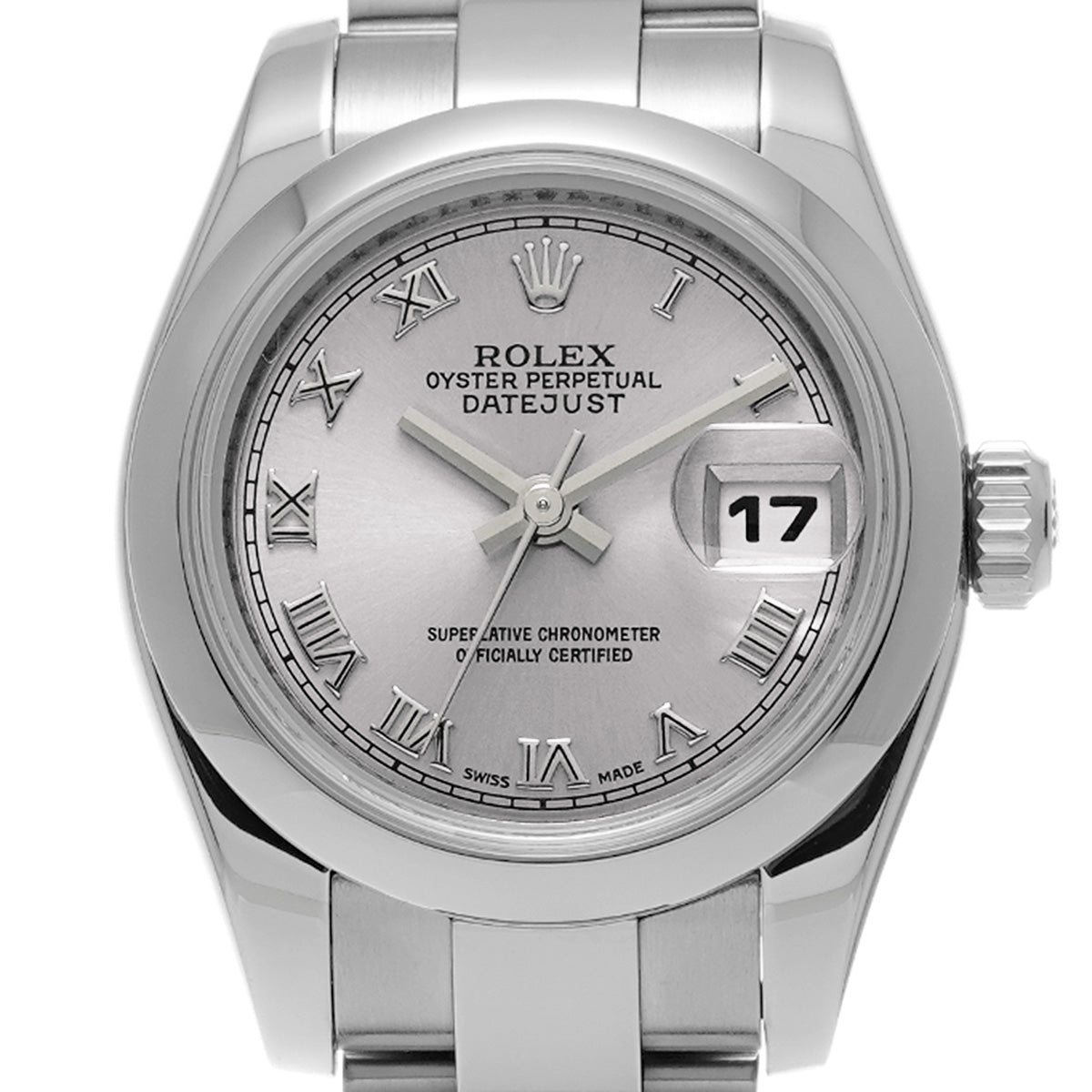 DATE JUST 179160 Z (made around 2006) Silver ROLEX Ladies [Pre-Owned].