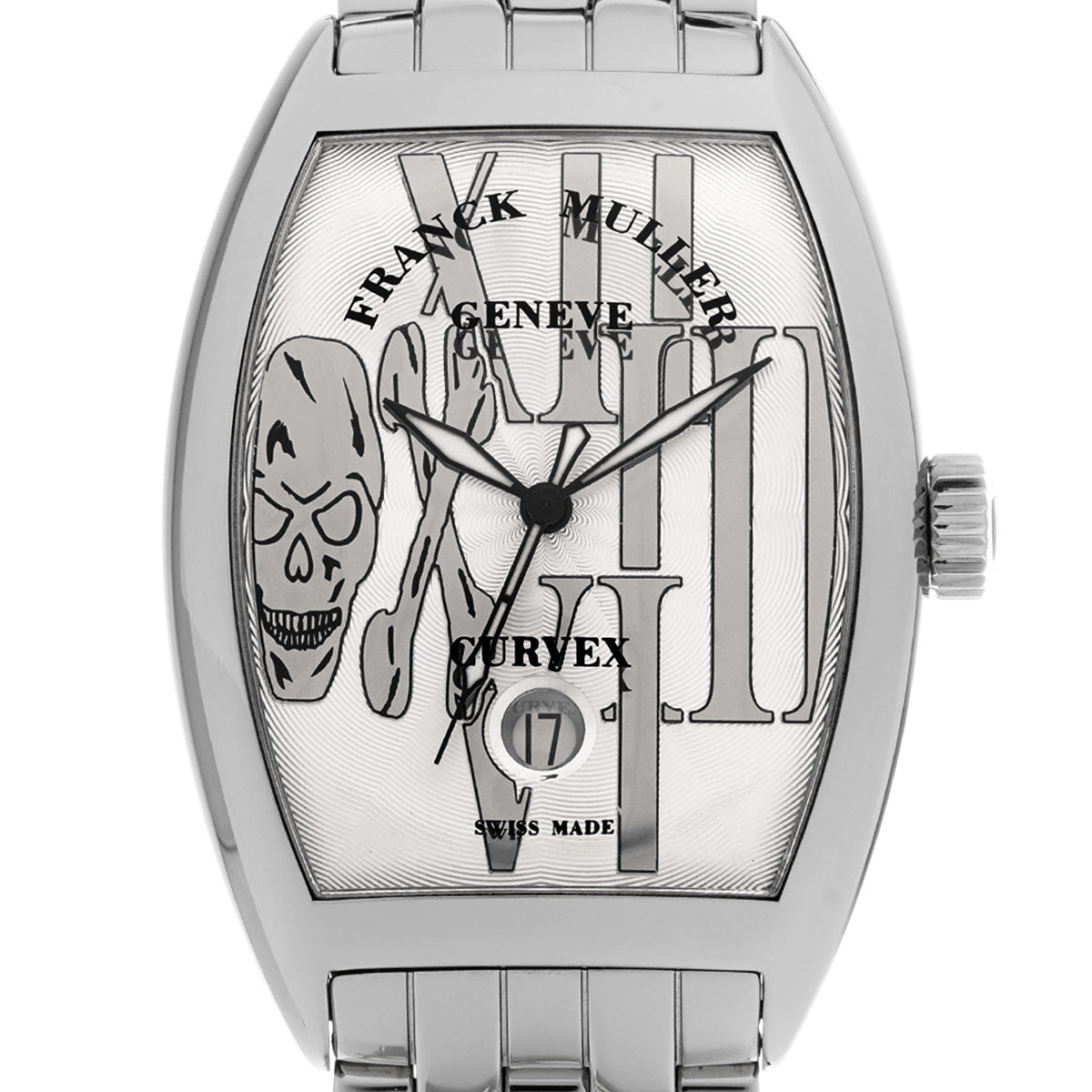 Tonneau Carvex Gothic Allonge 7880SCDTGOTHREL Silver FRANCK MULLER Men's [Pre-owned].