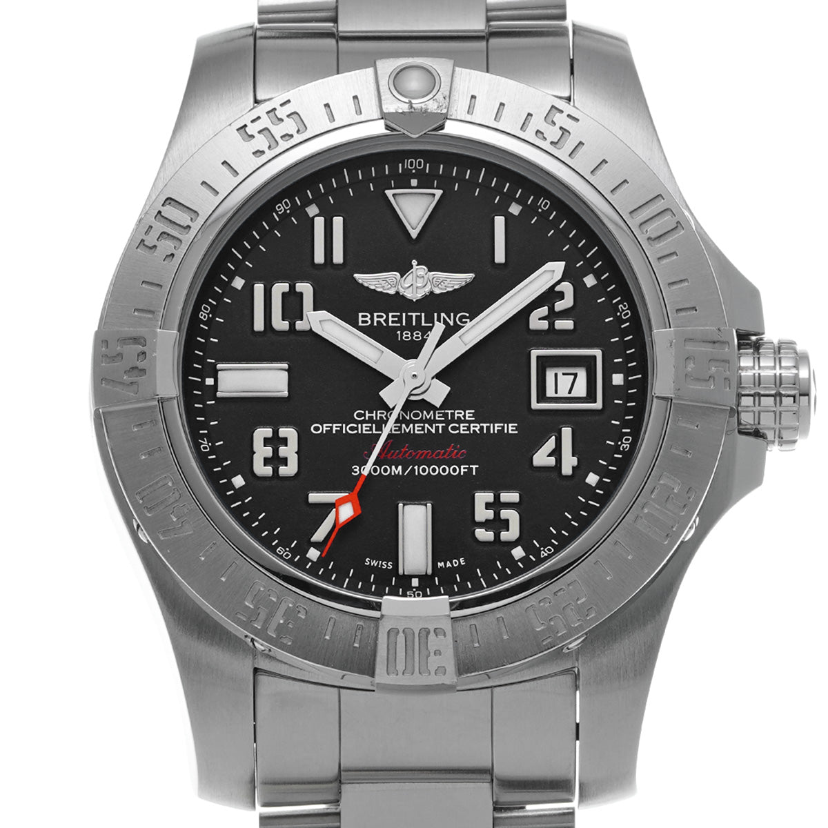 Avenger II Seawolf A17331101B2A1 Black BREITLING Men's [Pre-Owned].