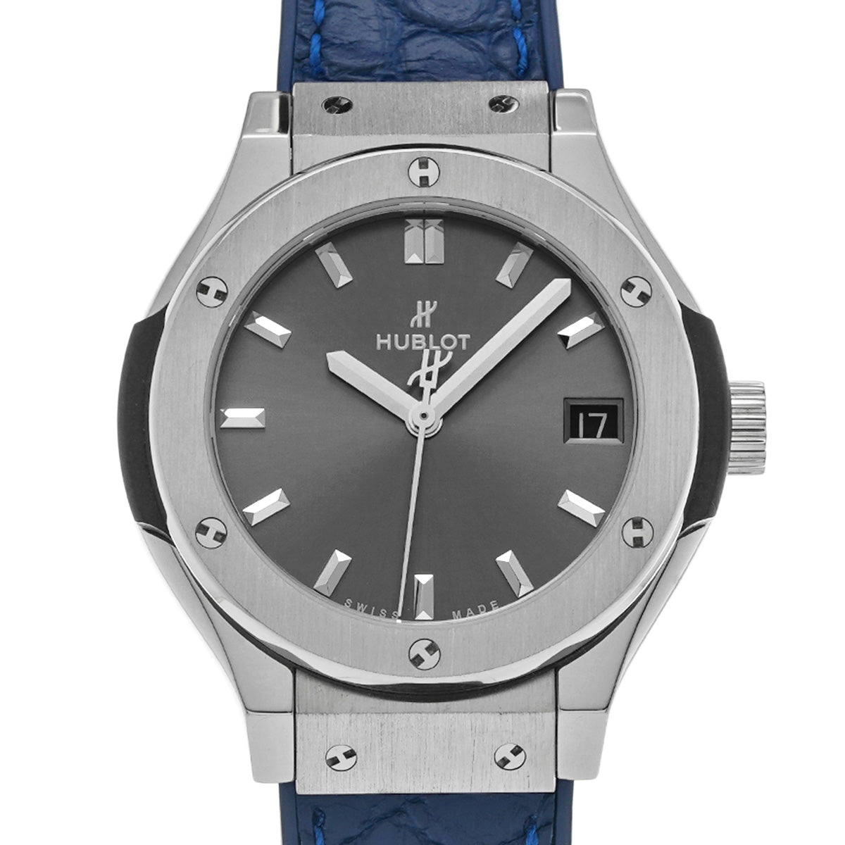 Classic Fusion Titanium Racing Gray 581.NX.7071.LR Gray HUBLOT Ladies [Pre-owned]