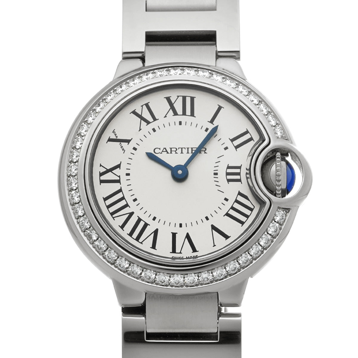 W4BB0015 Ballon Bleu de Cartier 28mm Silver CARTIER Ladies [Pre-owned]