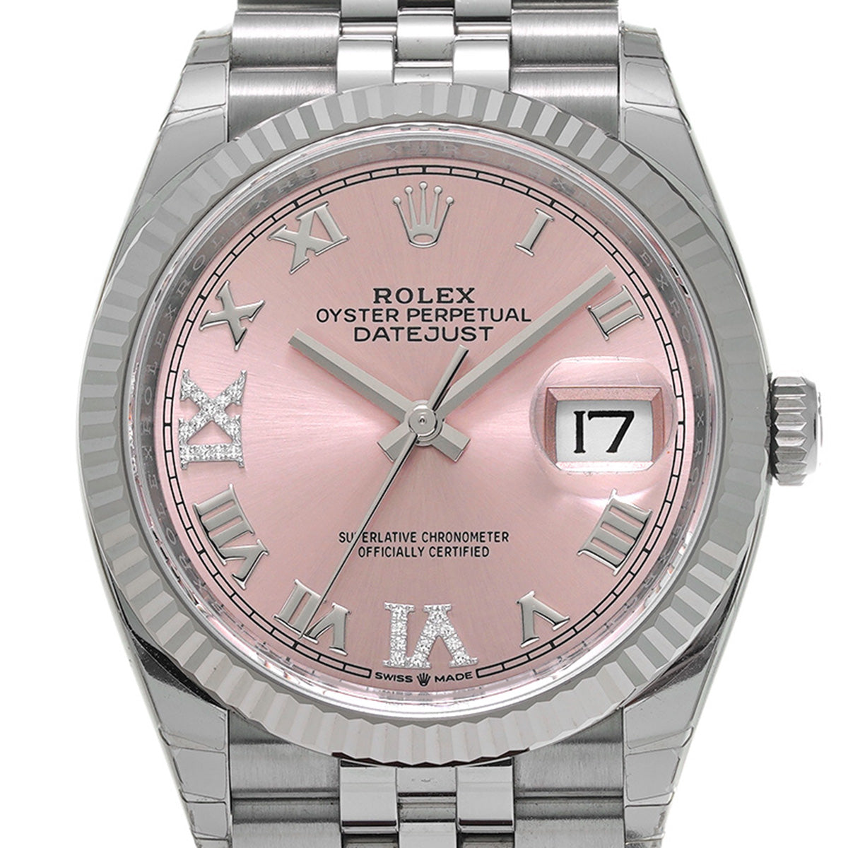 DATE JUST 36 126234 Random Serial Pink/Diamond ROLEX Men's [Pre-Owned].