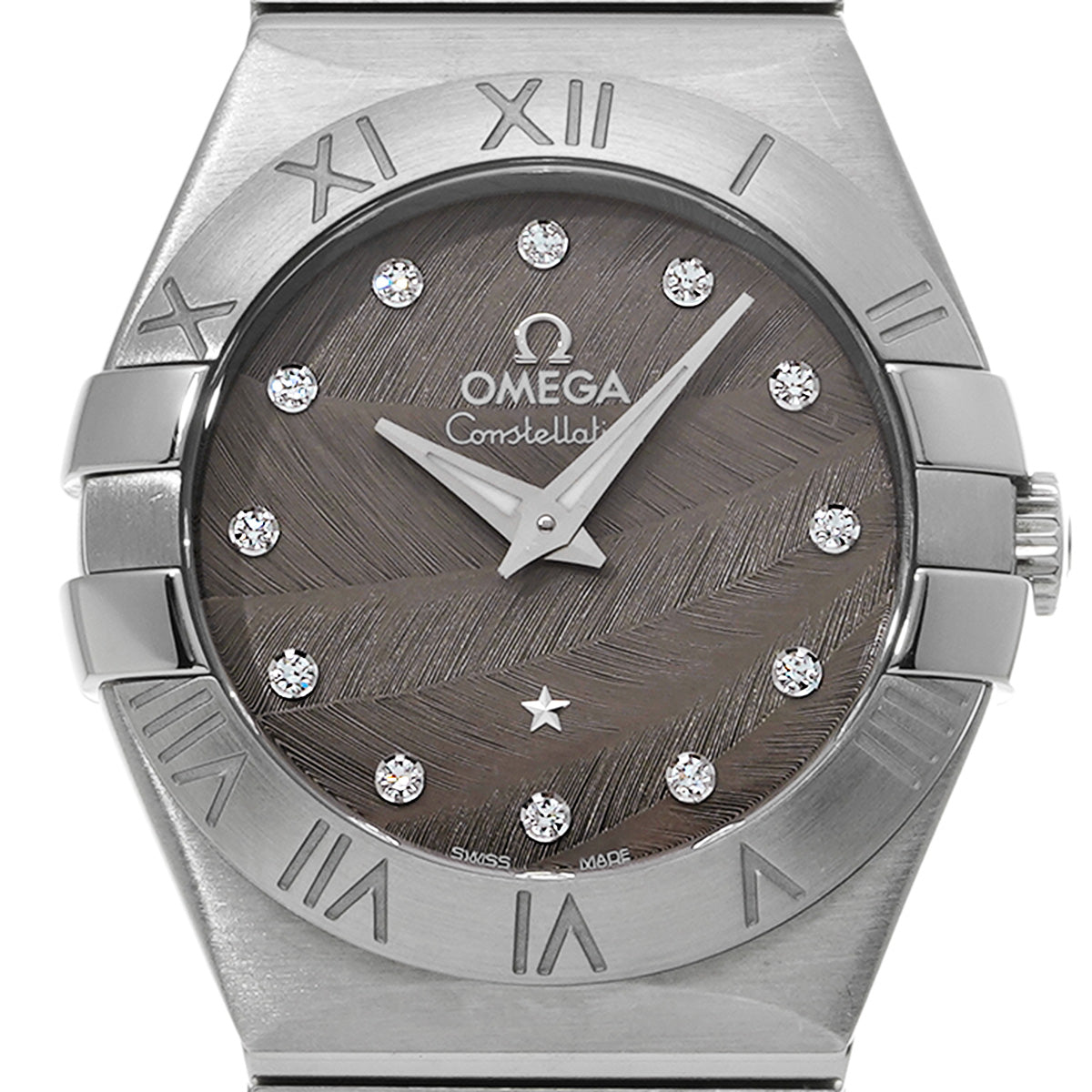 Constellation Quartz 123.10.27.60.56.001 Gray/Diamond OMEGA Ladies [Pre-owned].
