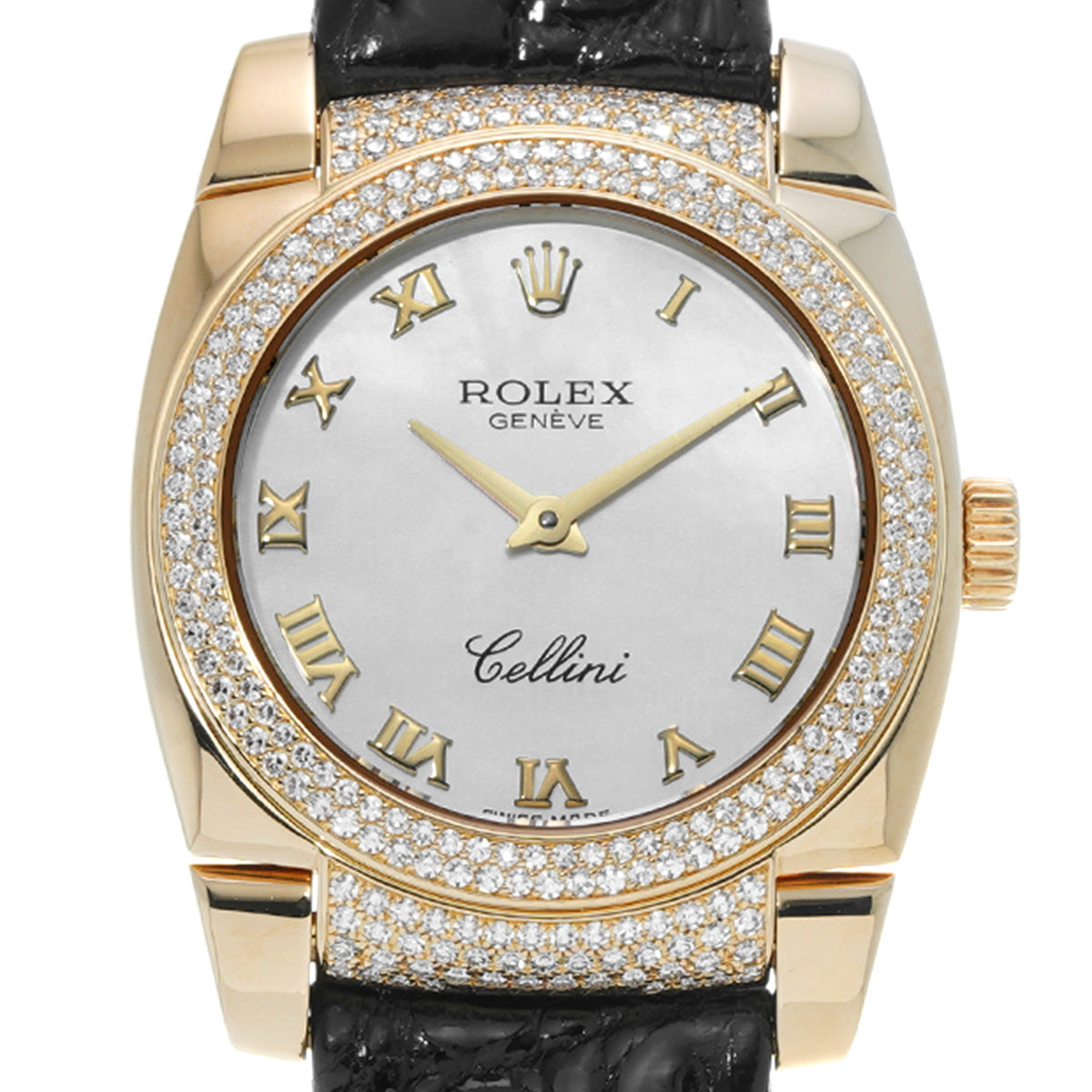 Cellini 6311/8 K number (manufactured around 2001) White MOP ROLEX Ladies [Pre-owned].