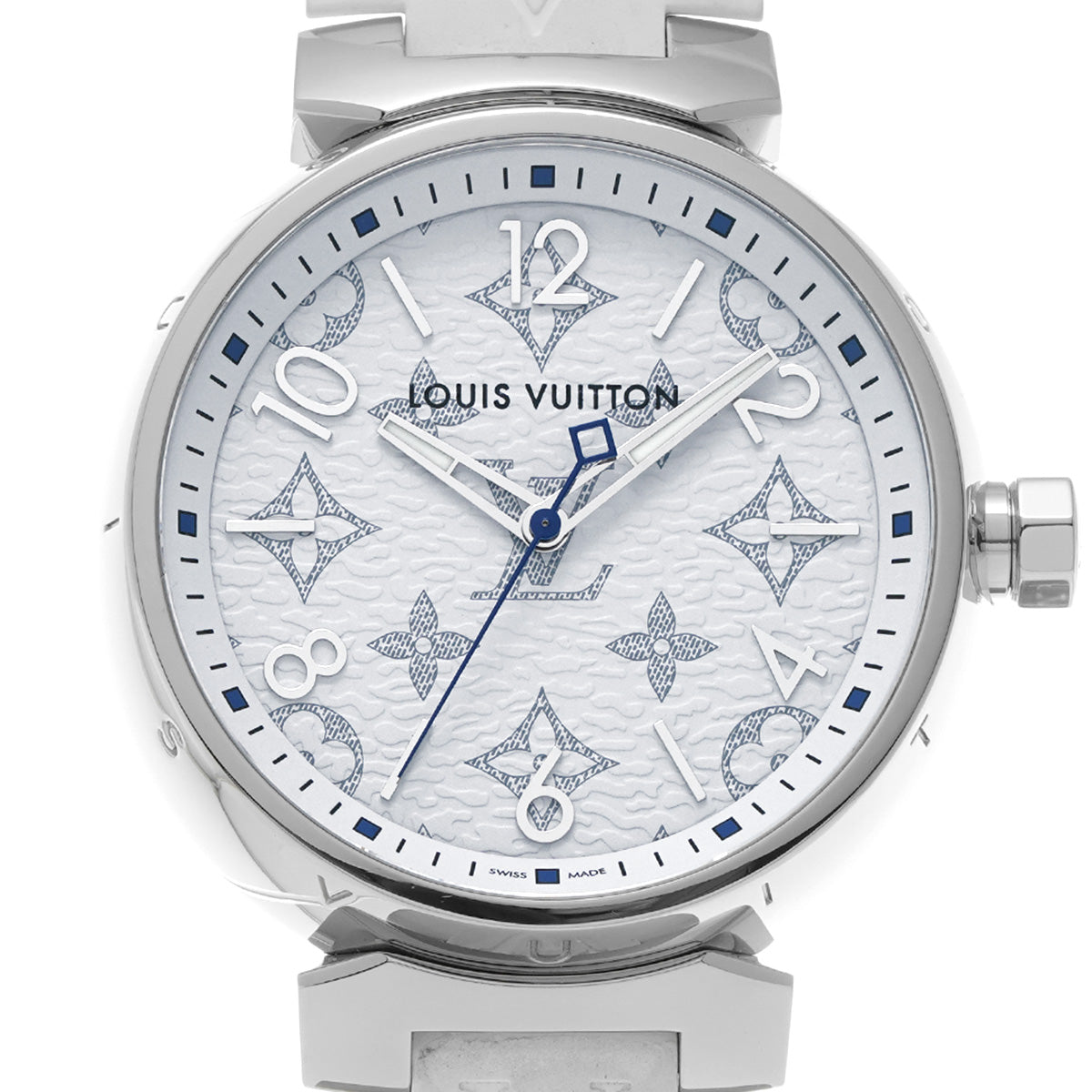 Tambour Monogram QA114Z White LOUIS VUITTON Ladies [Pre-owned].