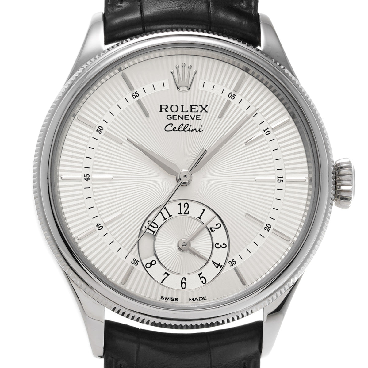Cellini Dual Time 50529 Random Serial Silver ROLEX Men's [Pre-Owned].