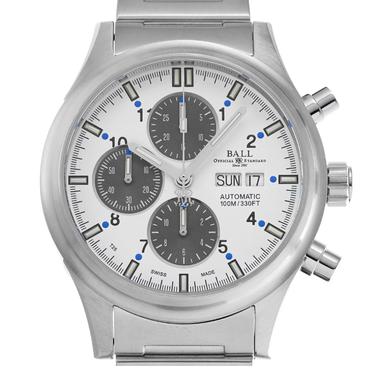 Storkman CM1090C-SJ-WH1BE White/Gray BALLWATCH Men's [Pre-owned].