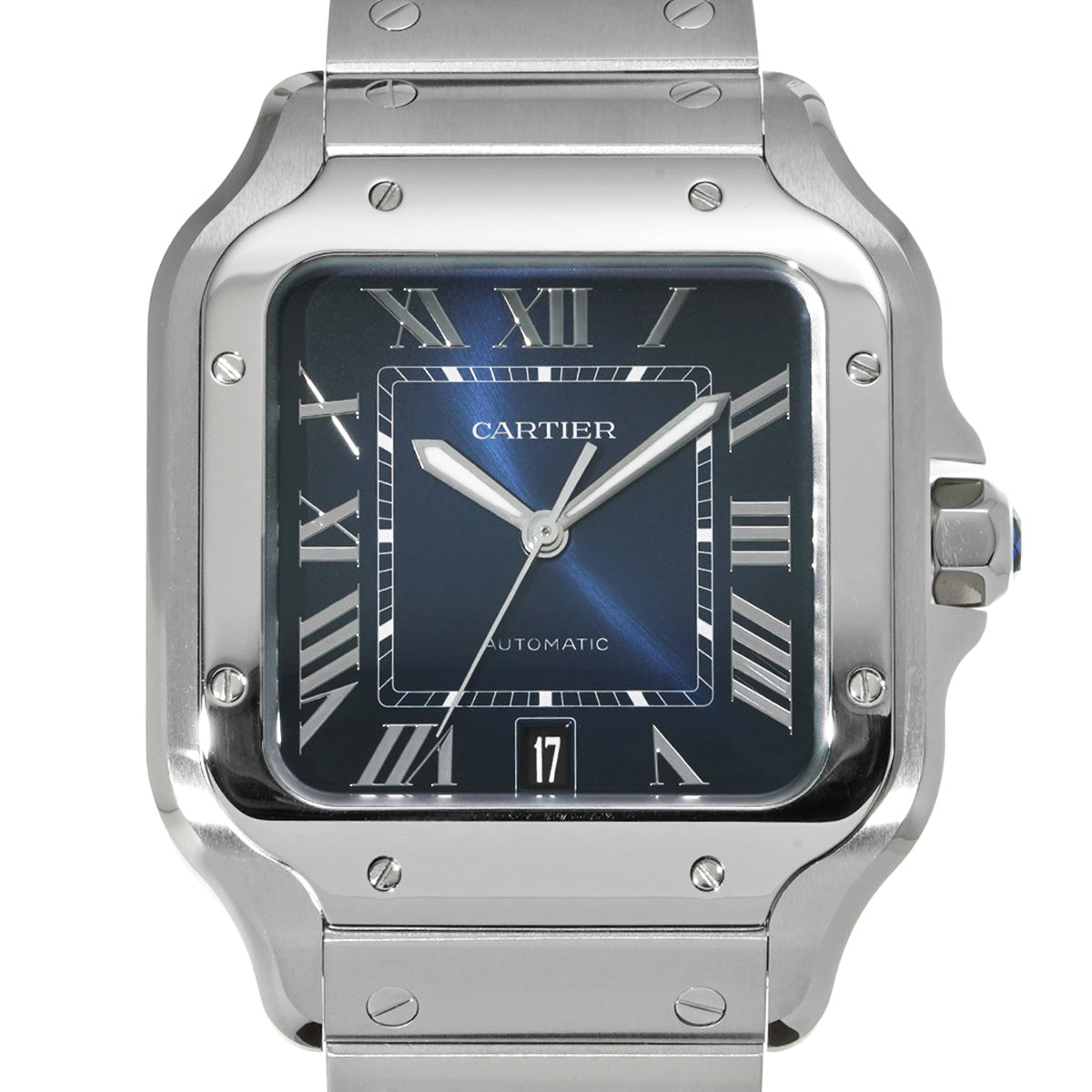 Santos de Cartier LM WSSA0030 Blue Gradation CARTIER Men's [Pre-Owned].