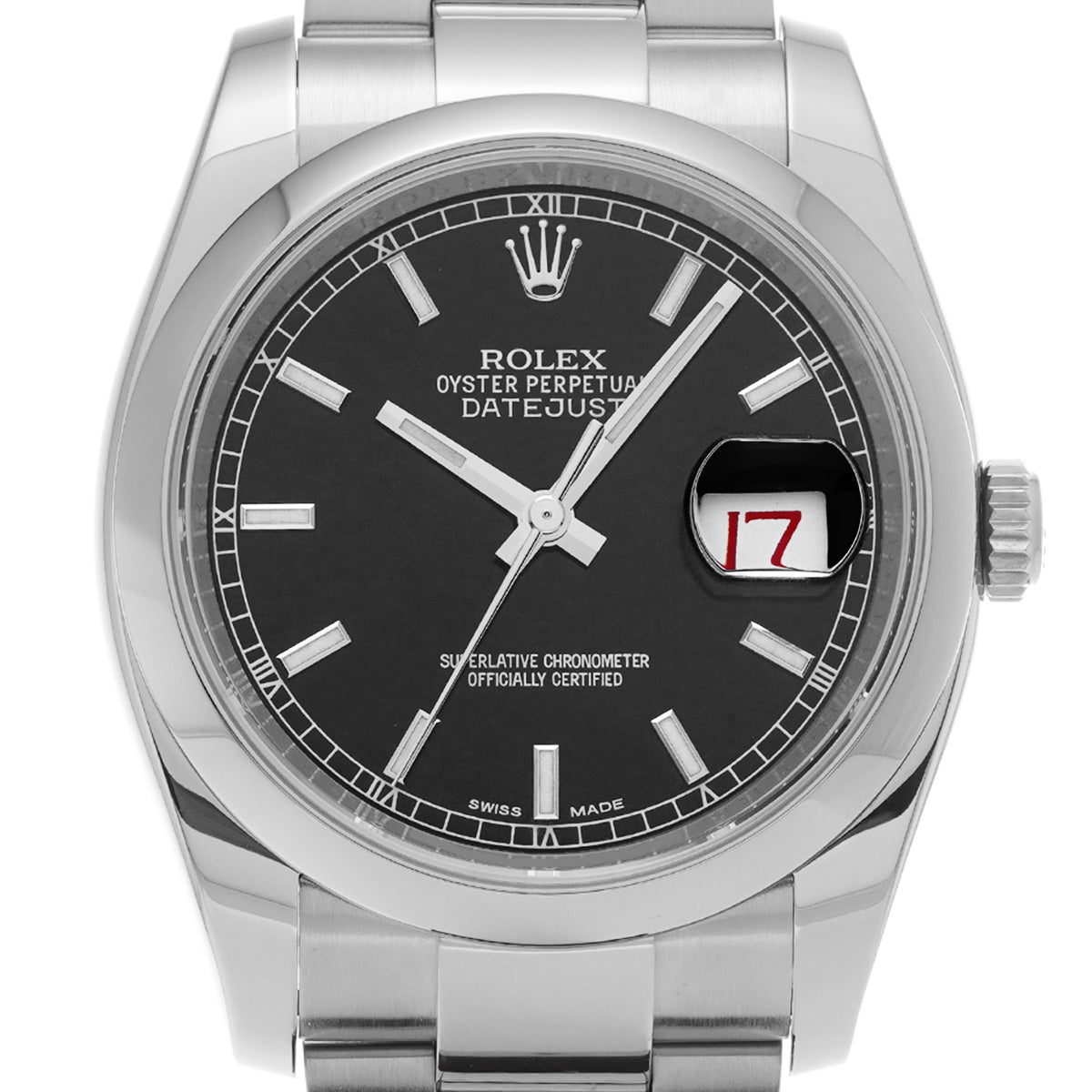 DATE JUST 116200 G (made around 2011) Black ROLEX Men's [Pre-Owned].