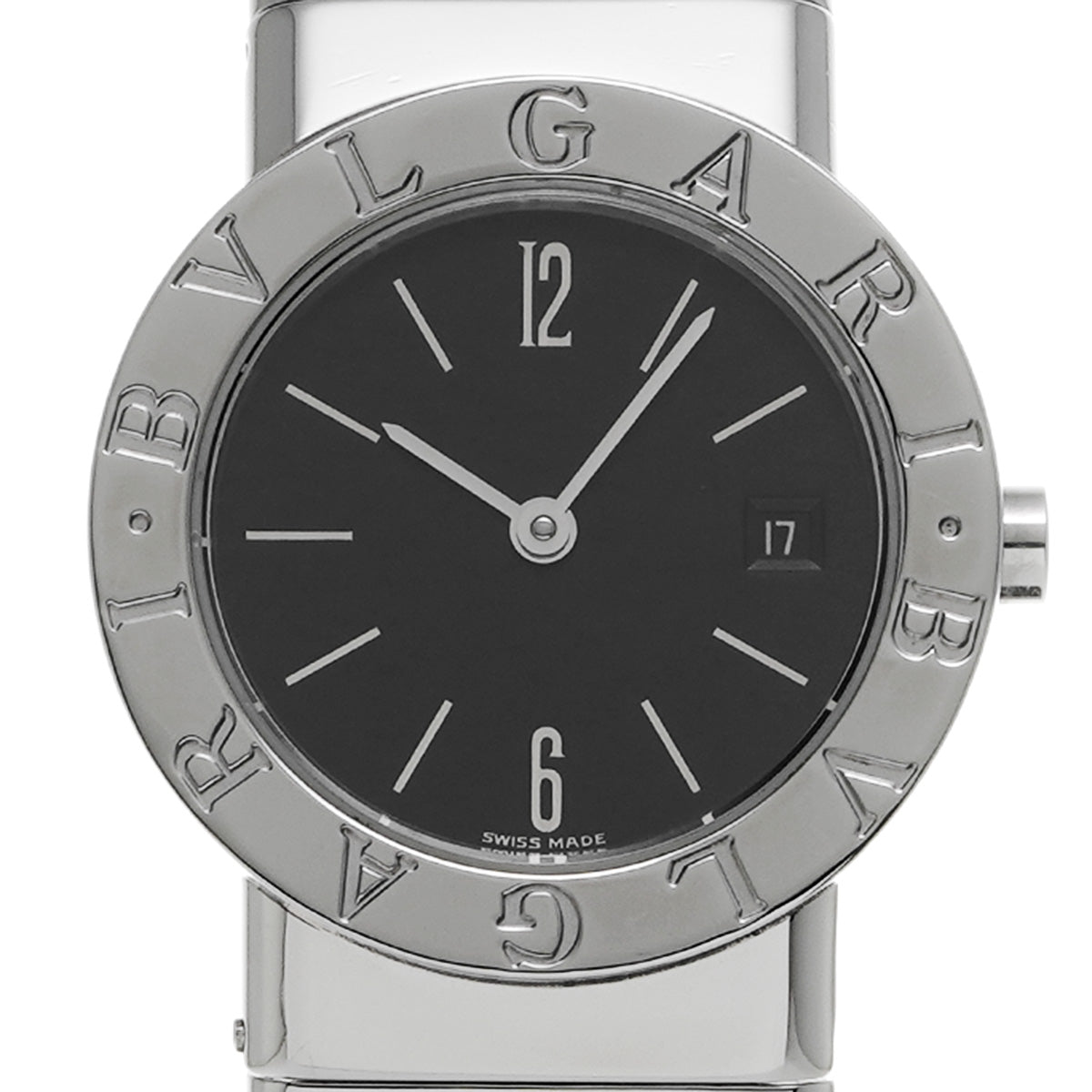Bulgari Bulgari Tubogas BB262TS Black BVLGARI Ladies [Pre-owned].