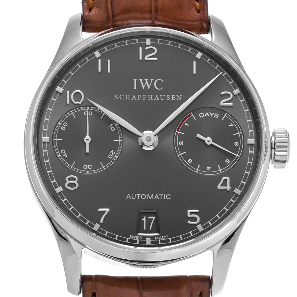 Portuguese Automatic 7 Days IW500106 Gray IWC Men's [Pre-Owned]