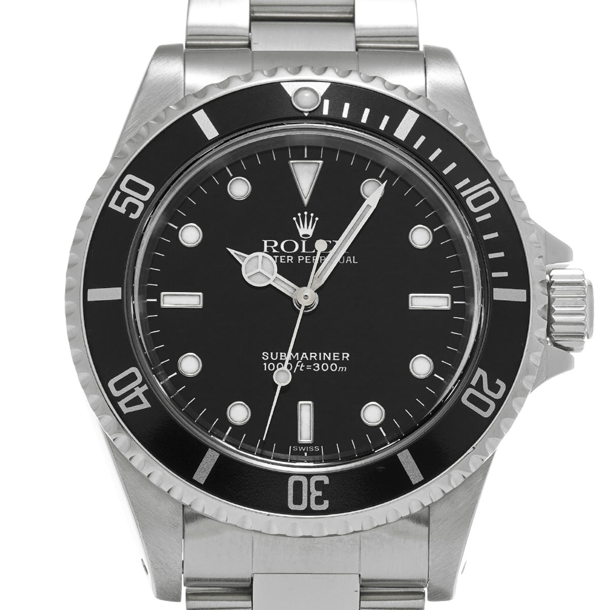 Submariner 14060 A (manufactured circa 1998) Black ROLEX Men's [Pre-Owned].