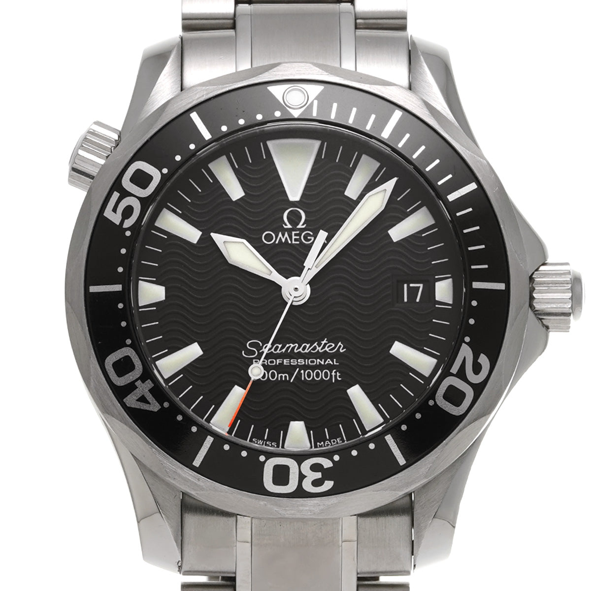 2262.50 Seamaster Professional 300 Black OMEGA Men's [Pre-owned].