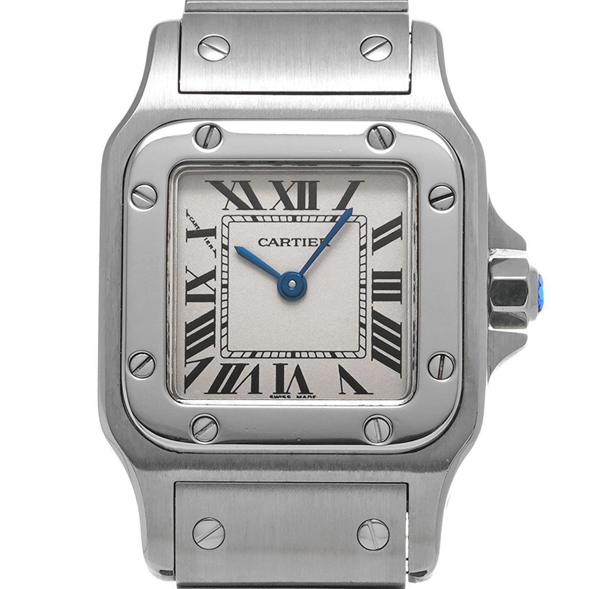 Santos Garbet SM W20056D6 Silver CARTIER Ladies [Pre-owned]