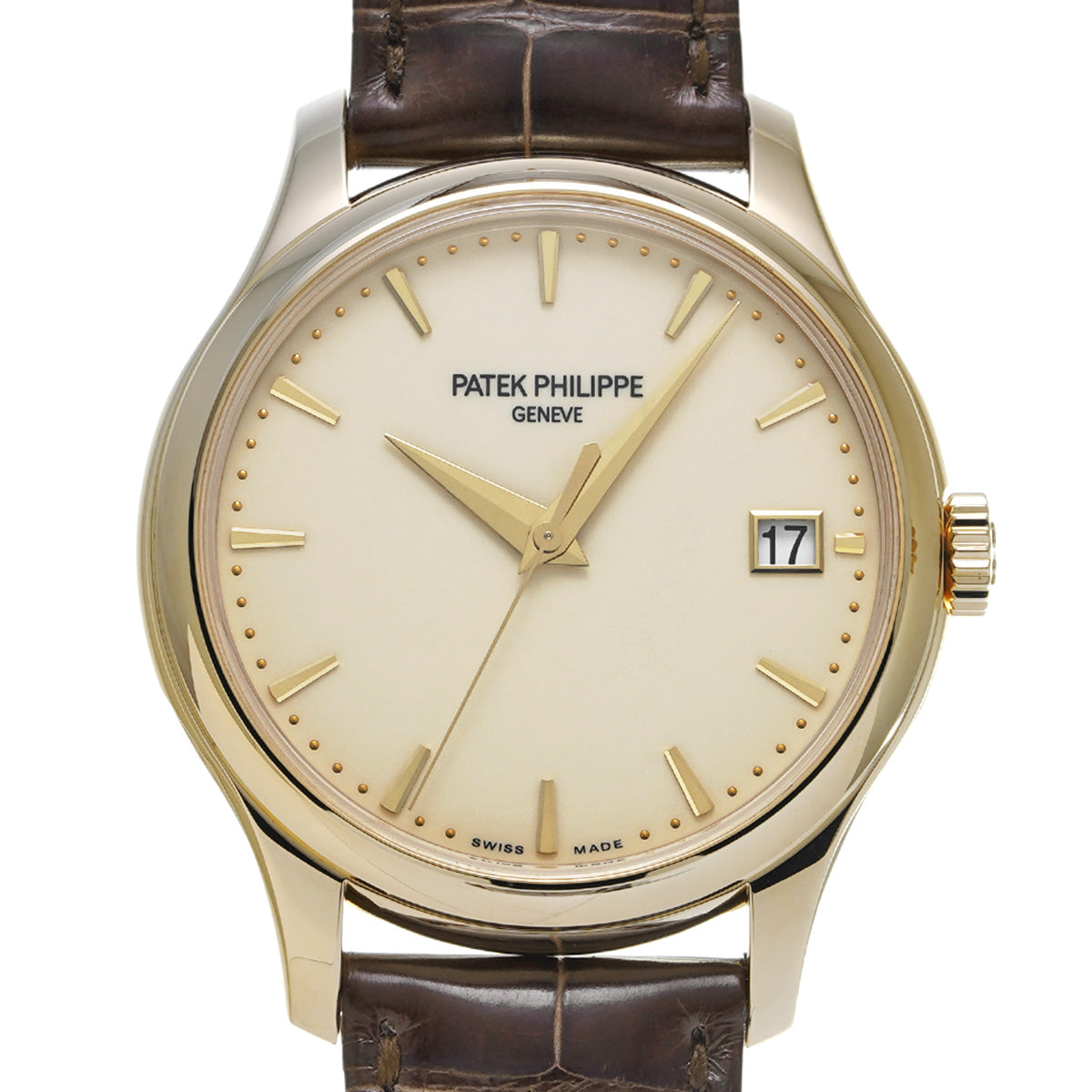 Calatrava 5227J-001 Ivory Laquer PATEK PHILIPPE Men's [Pre-Owned].