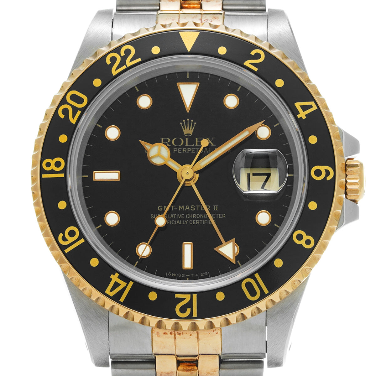 GMT Master II 16713 T No. (manufactured around 1996) Black ROLEX Men's [Pre-Owned].