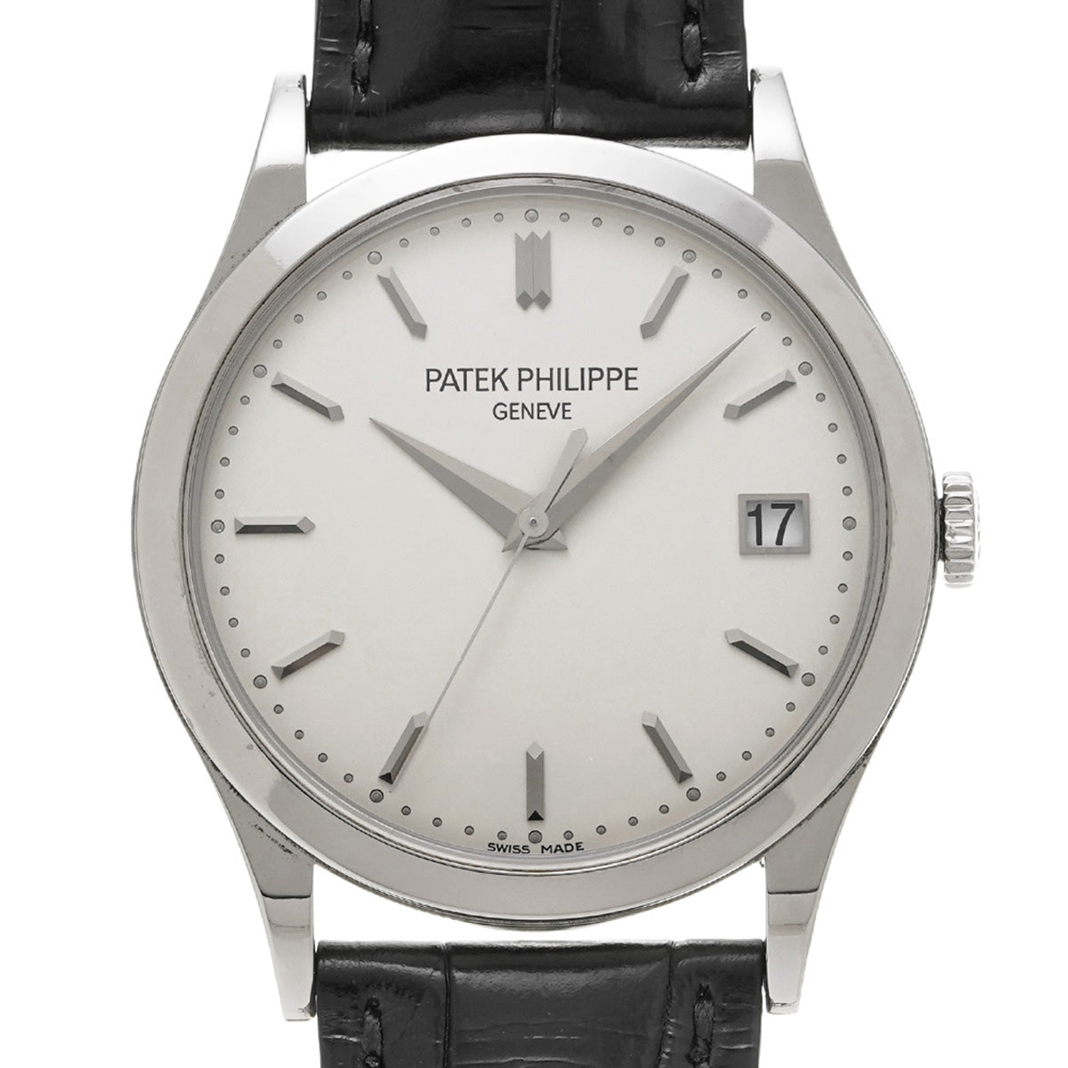 Calatrava 5296G-010 Silver PATEK PHILIPPE Men's [Pre-Owned].