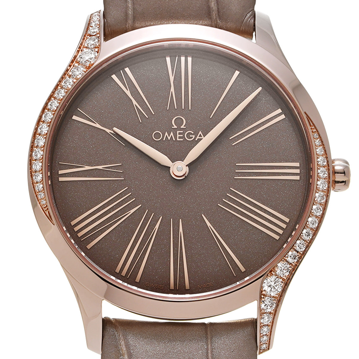 De Ville Tresor Quartz 428.58.36.60.13.001 Brown OMEGA Ladies [Pre-owned]