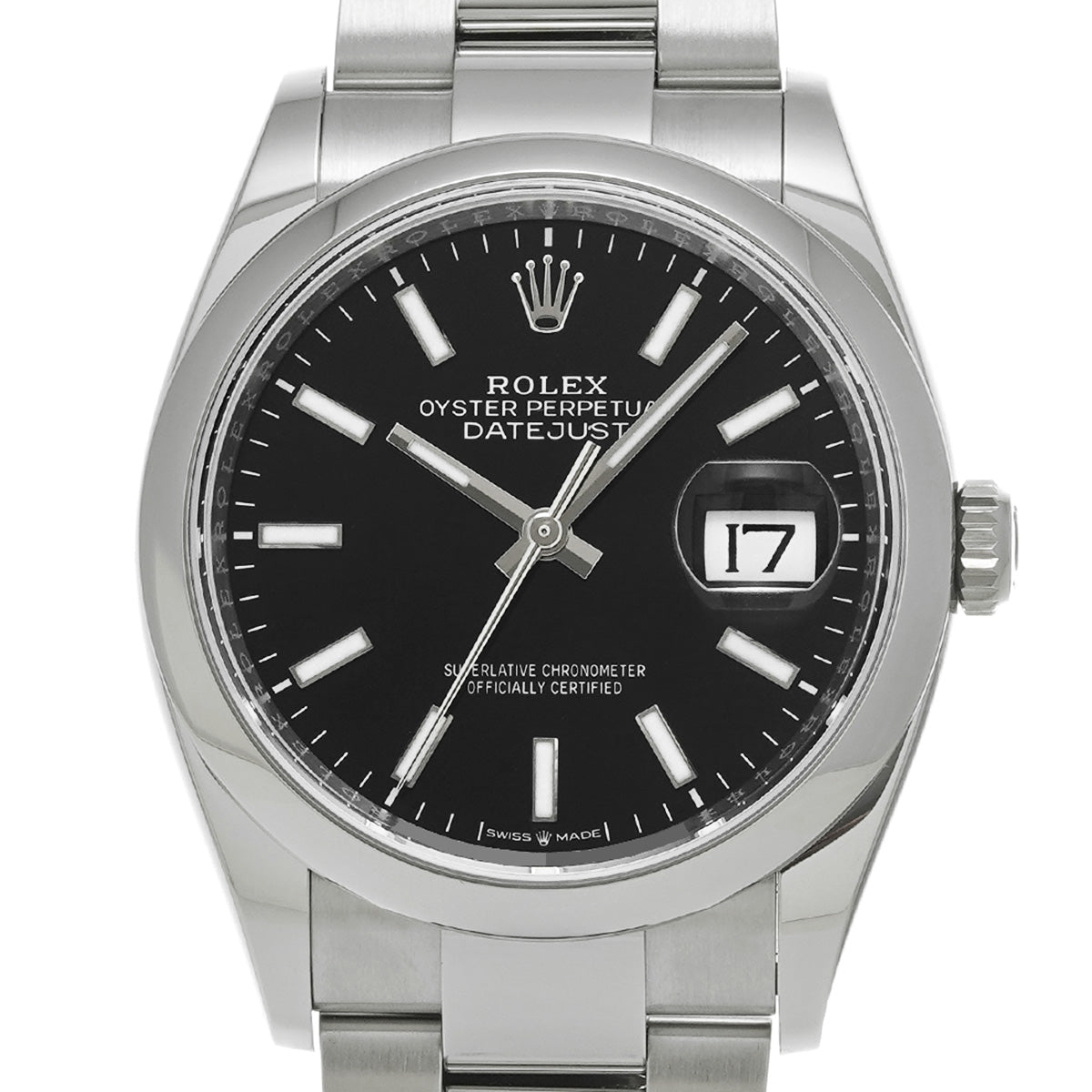 DATE JUST 36 126200 Random Serial Black ROLEX Men's [Pre-owned].