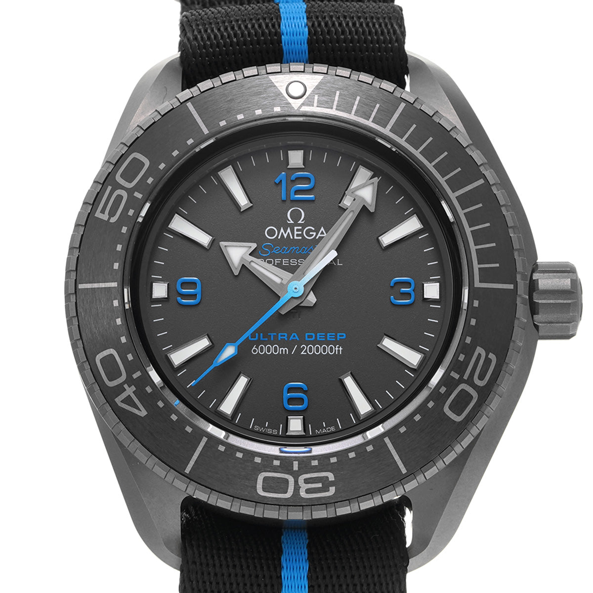 Seamaster Planet Ocean 6000 Co-Axial Master Chronometer Ultra Deep 215.92.46.21.01.001 Black OMEGA Men's [pre-owned].