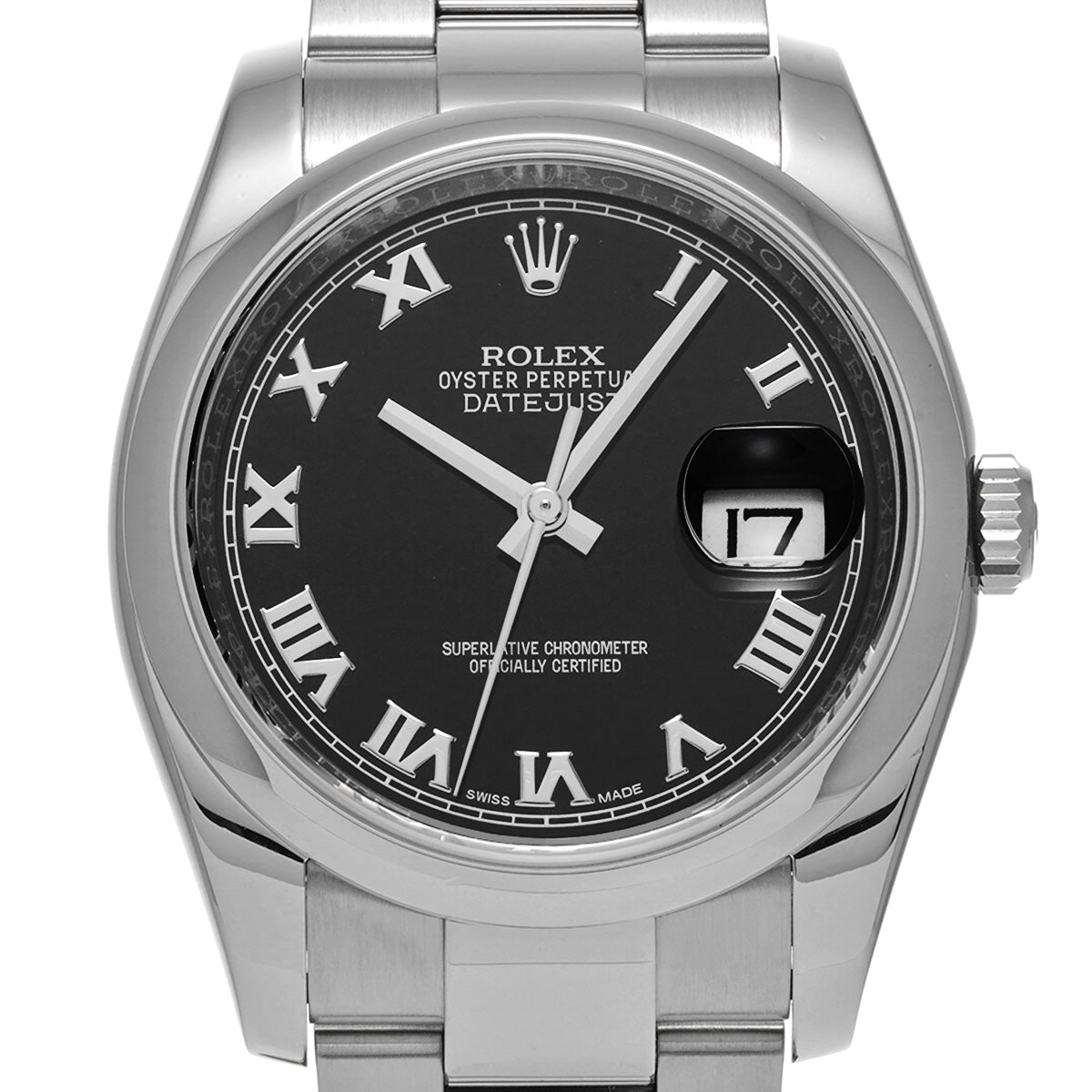 DATE JUST 116200 Random Serial Black ROLEX Men's [Pre-owned].