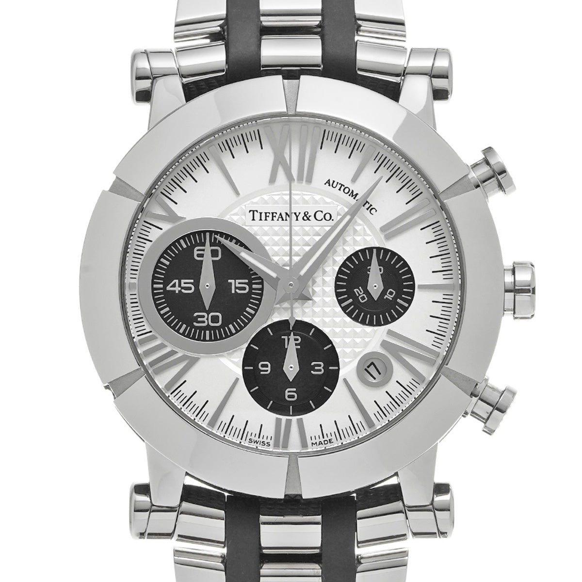 Atlas Gent Chronograph Z1000.82.12A21A00A Silver/Black TIFFANY &amp; Co. men's [pre-owned]