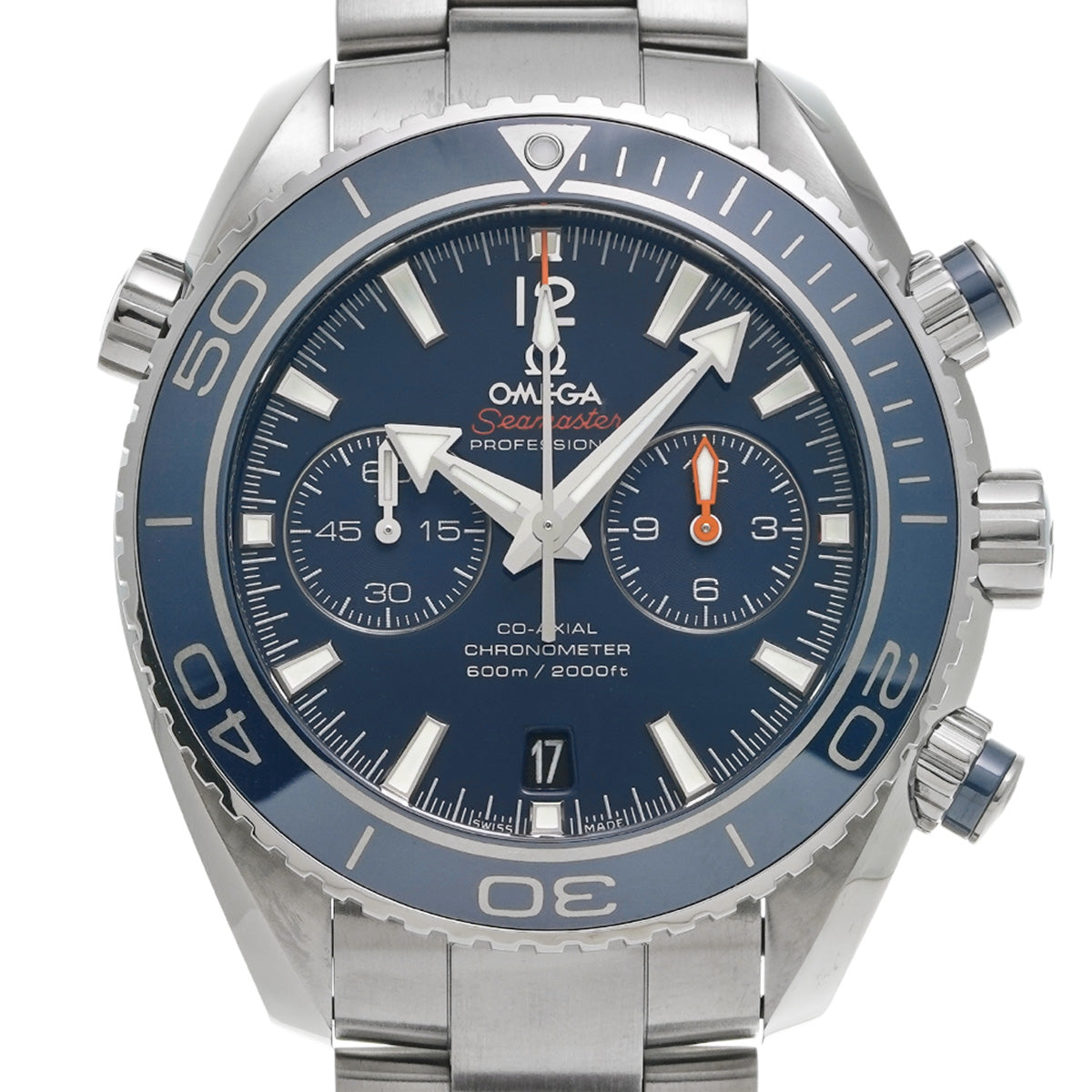 Seamaster Planet Ocean 600 Co-Axial Chronograph 232.90.46.51.03.001 Blue OMEGA Mens [Pre-Owned].
