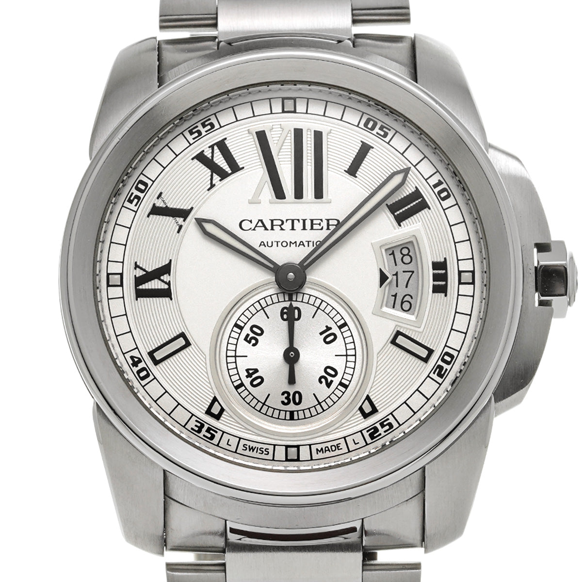 Calibre de Cartier W7100015 Silver CARTIER Men's [Pre-owned].