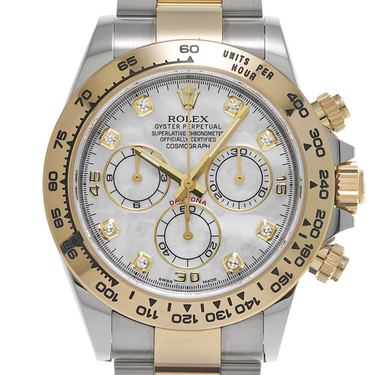 Cosmograph Daytona 116503NG Random Serial White MOP/Diamond ROLEX Men's [Pre-Owned].