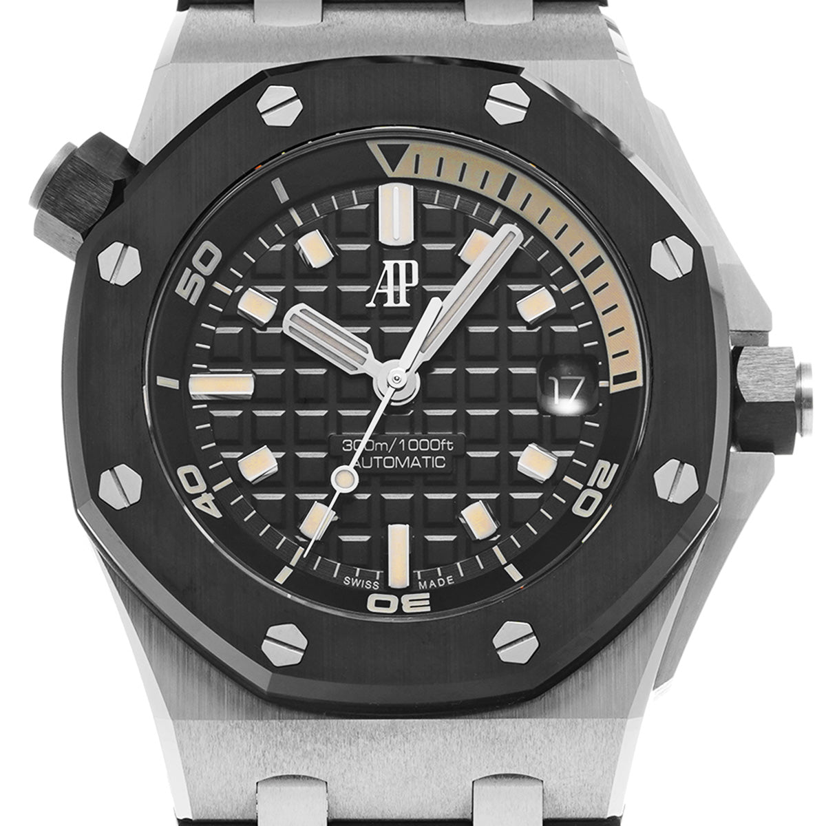 Royal Oak Offshore Diver 15720CN.OO.A002CA.01 Black AUDEMARS PIGUET Men's [Pre-owned]