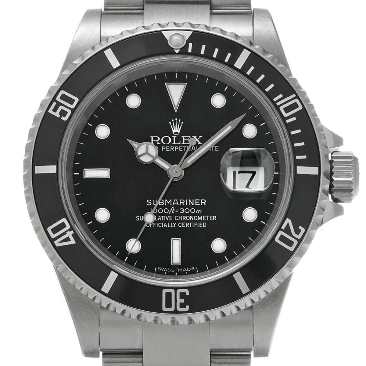 Submariner Date 16610 Z (manufactured circa 2006) Black ROLEX Men's [Pre-Owned].